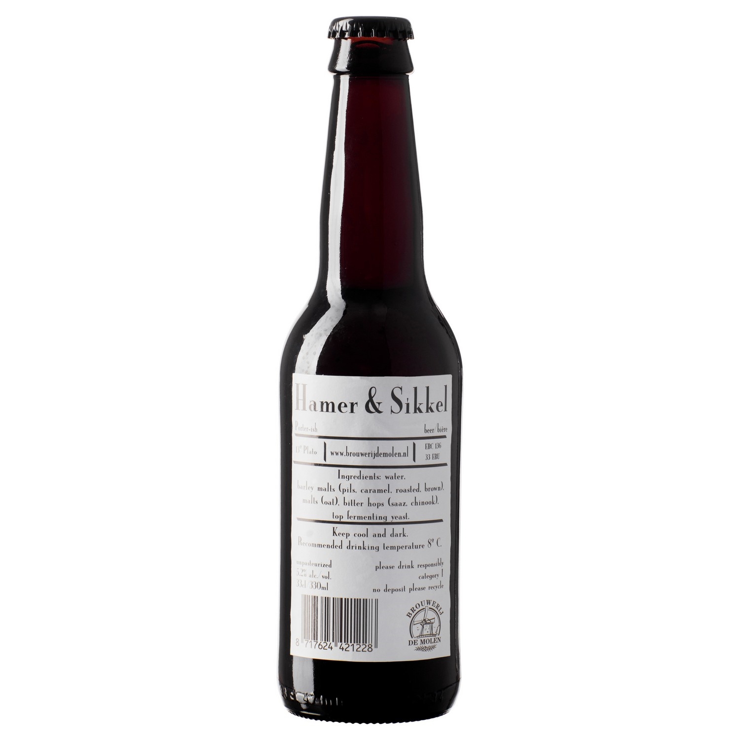 Brouwerij de molen hamer & sikkel 5,2% 24x33cl