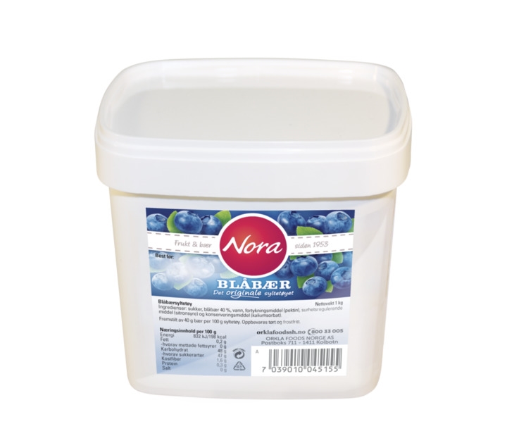 Blåbærsyltetøy 1kg