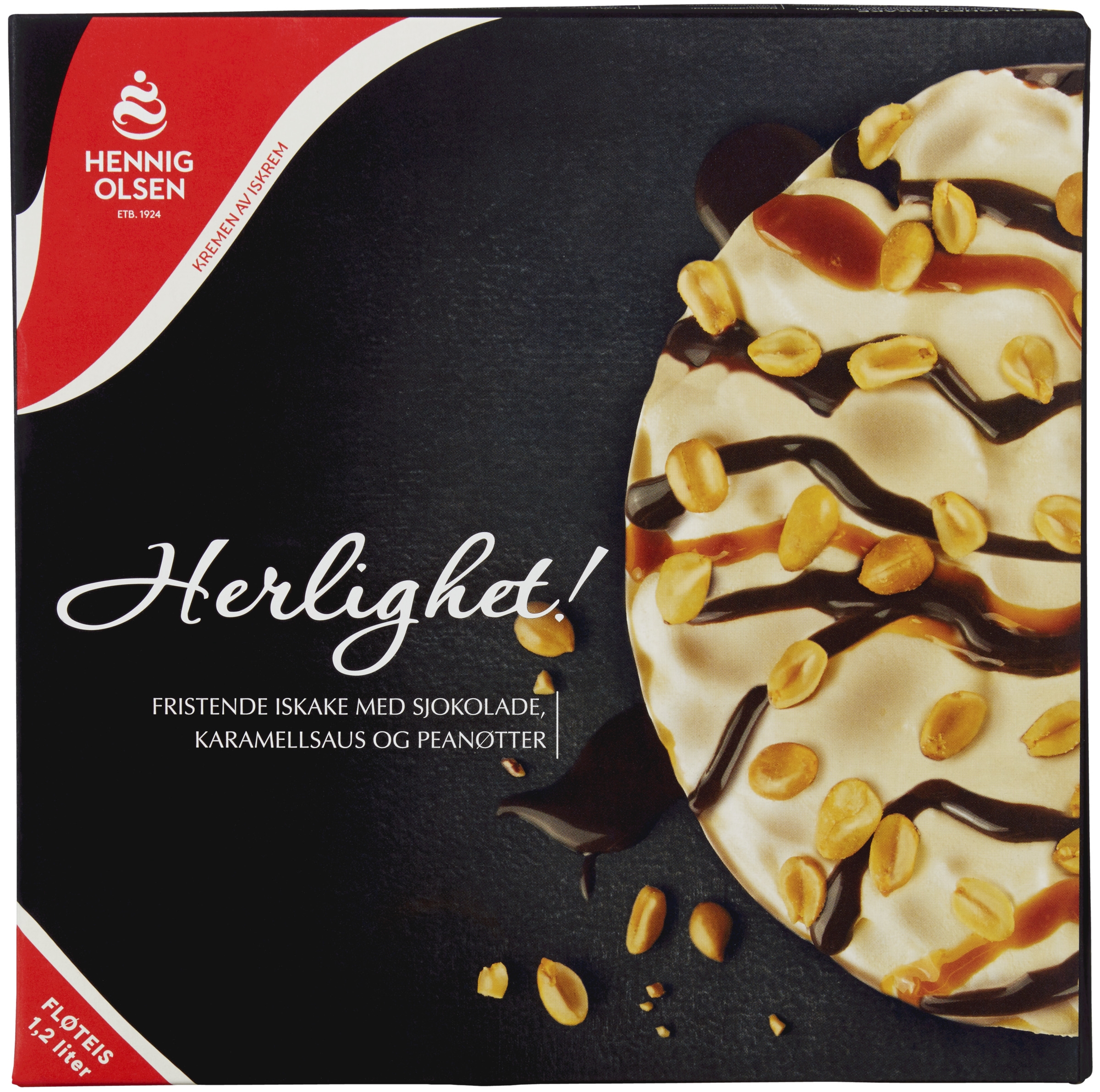Herlighet iskake peanøtt   1,2l