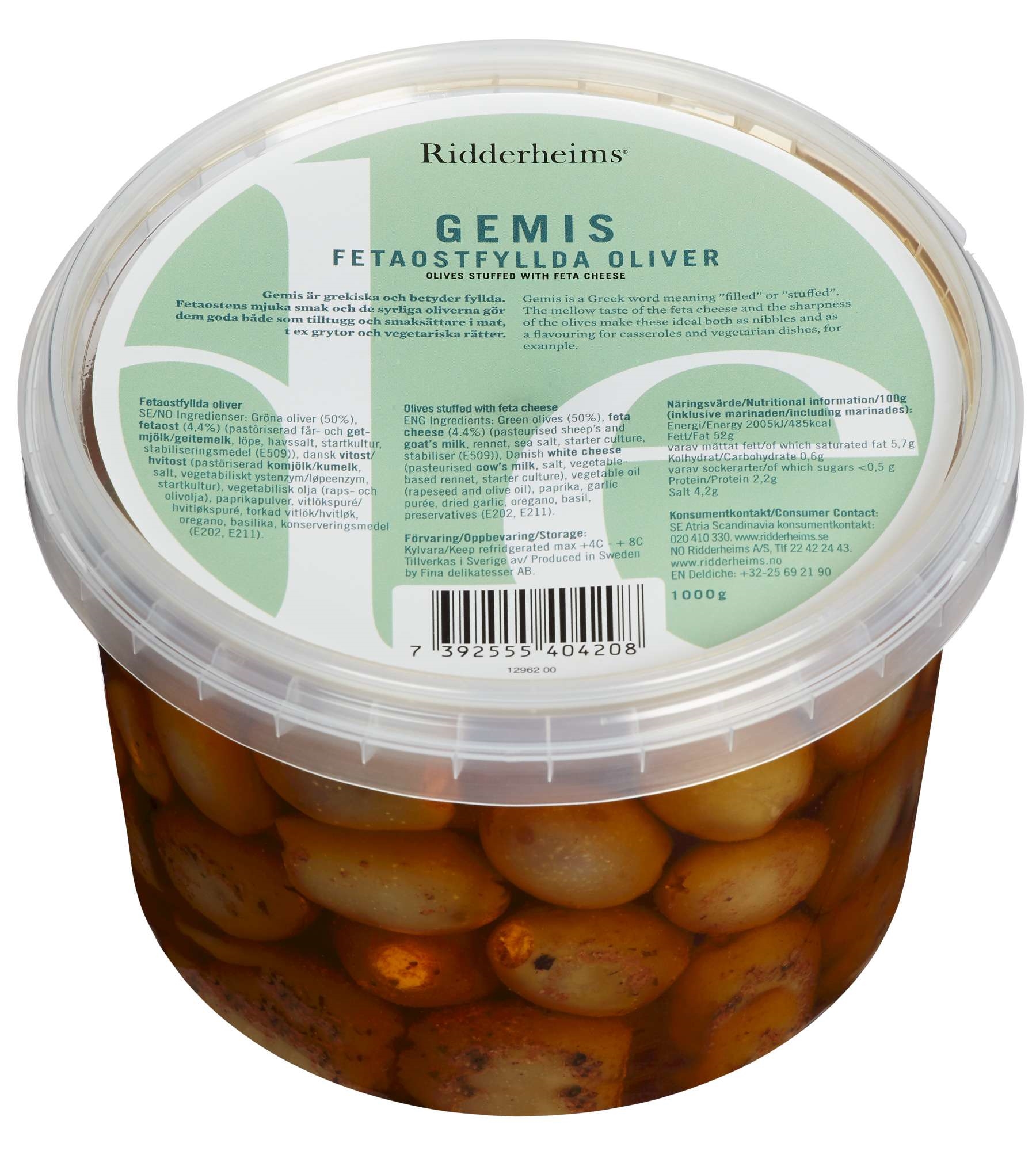 Fetaostfylte oliven gemi   1kg