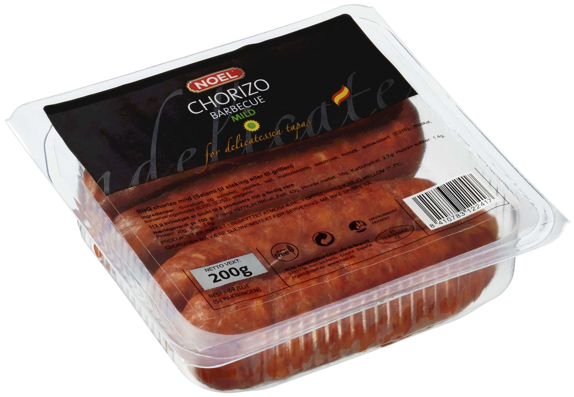 Chorizo bbq dulce 200g