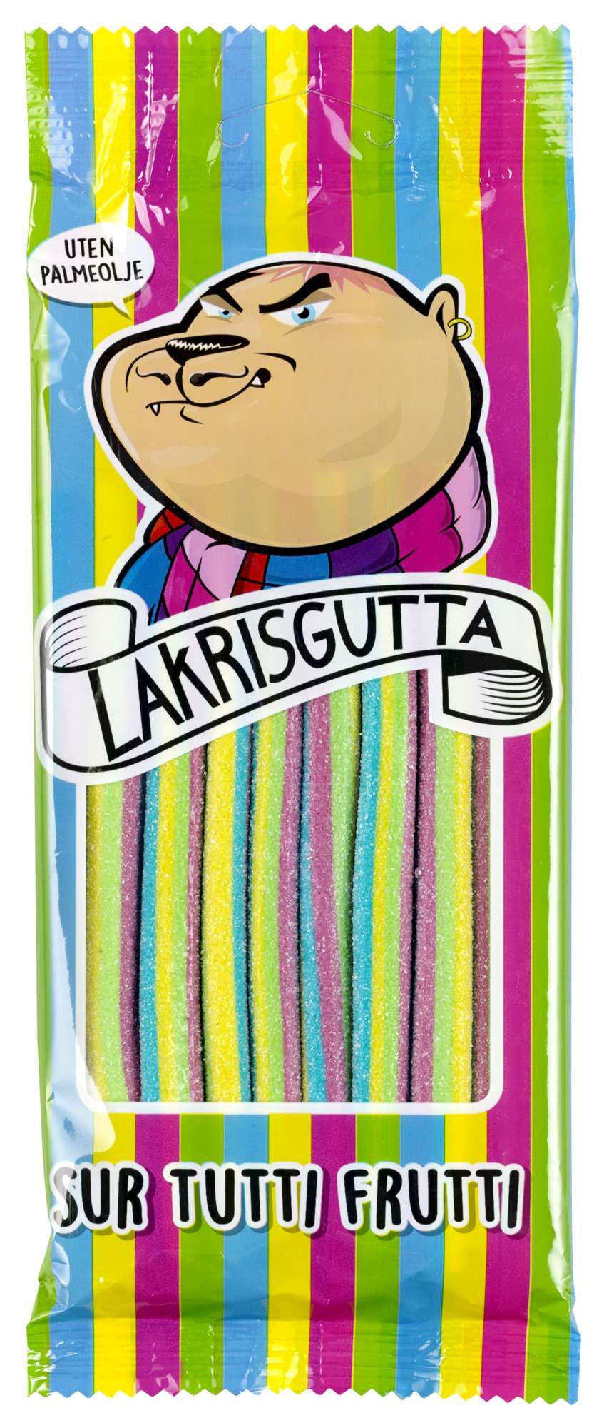 Lakrisgutta sur tutti frutti   100g