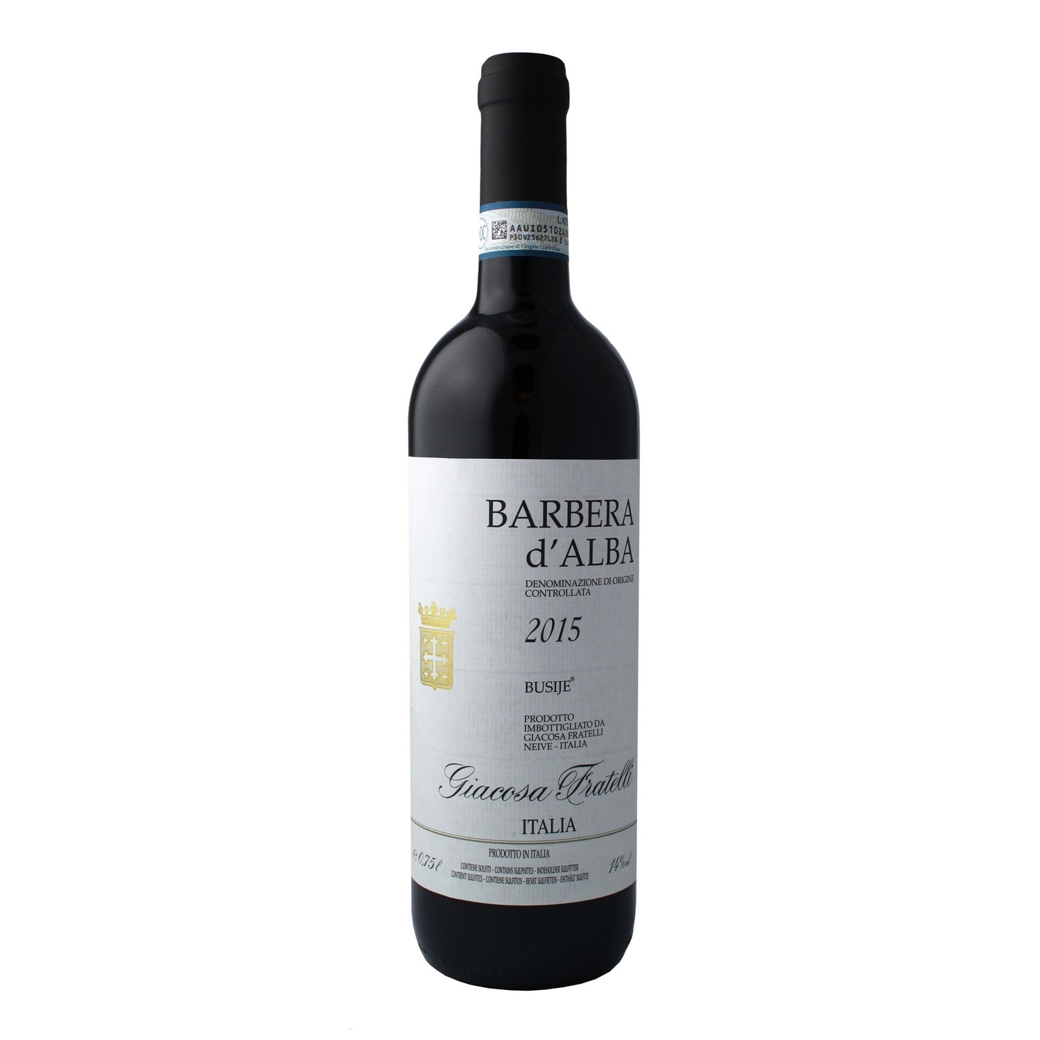 Giacosa fratelli barbera d'alba bussie   14%   3l