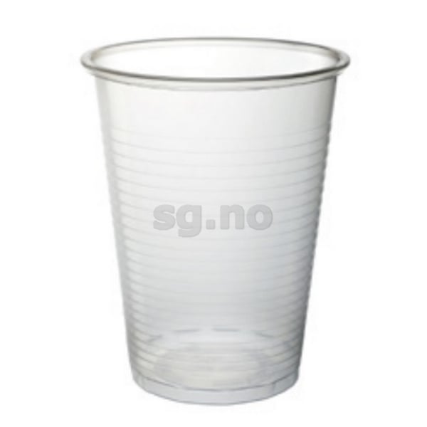 Plastbeger 18cl klar pp   100stk