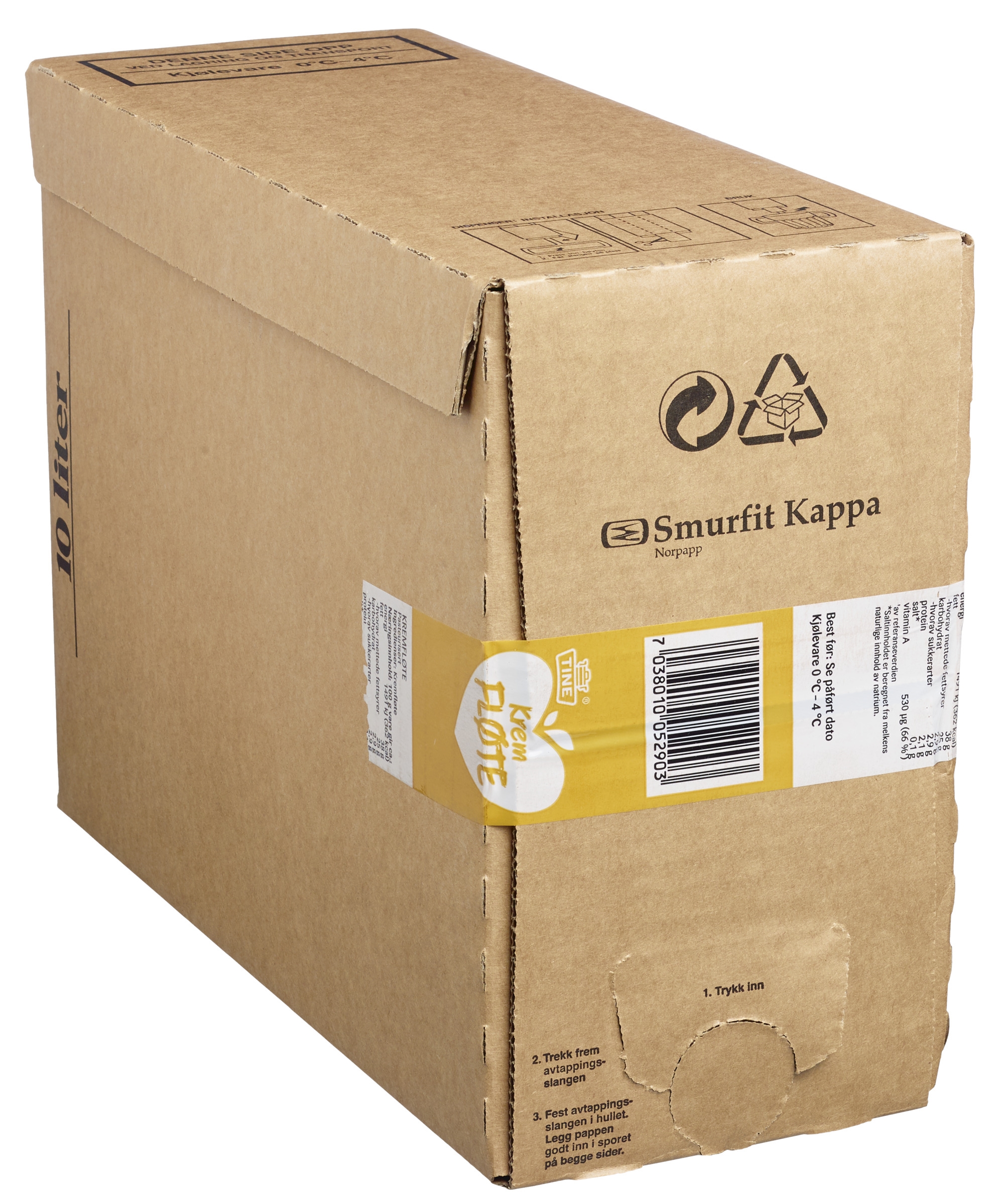 Tine kremfløte bib slim 10l