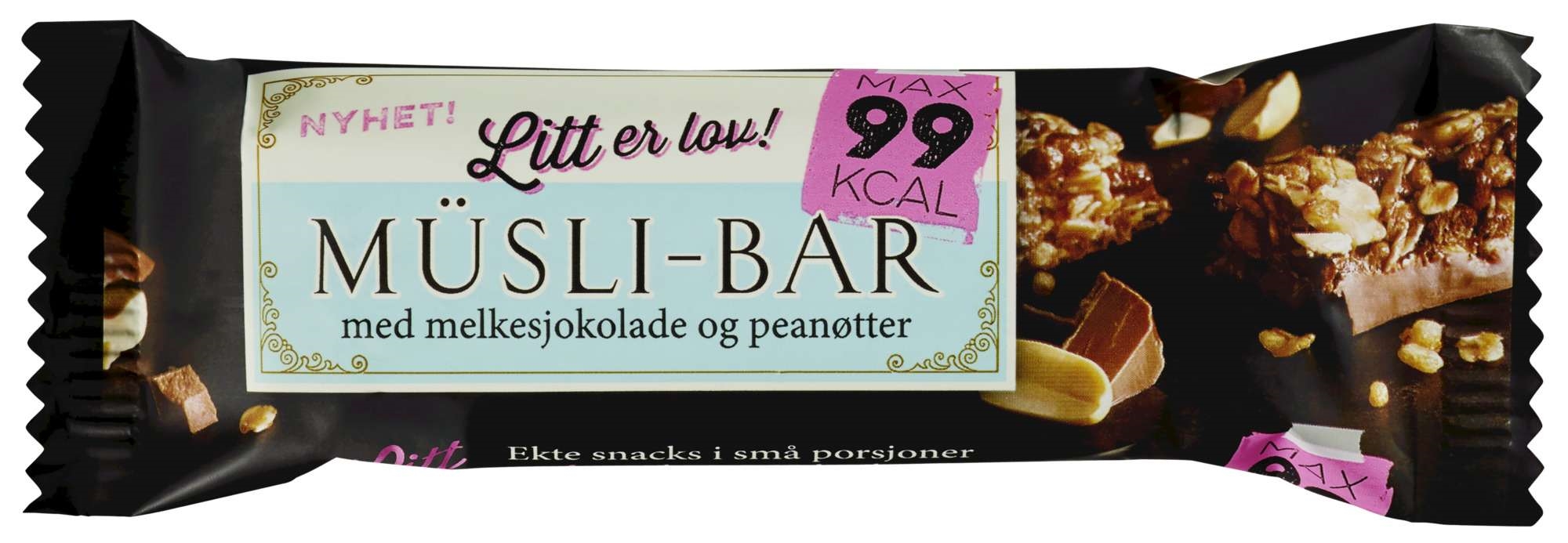 Litt er lov müslibar sjokolade og penaøtter   25g