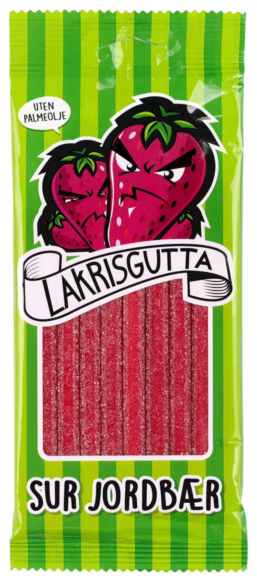 Lakrisgutta sur jordbær   100g
