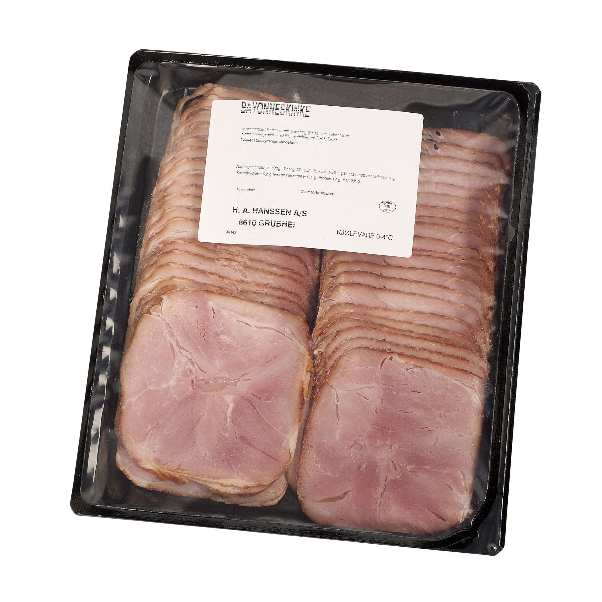 Bayonnes ham sliced 500g   kg