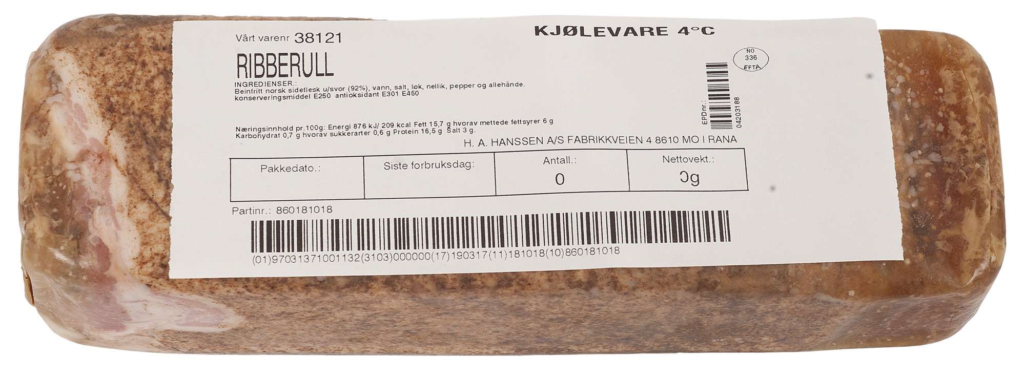 Ribberull hel  kg