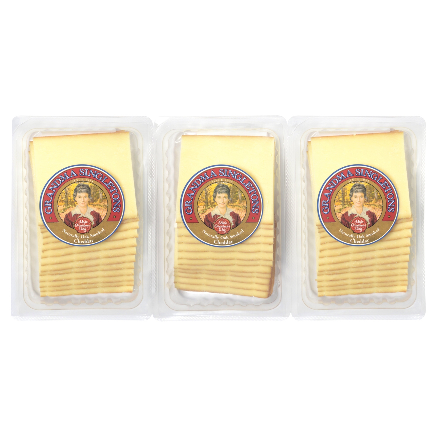 Cheddar røkt skivet   1kg