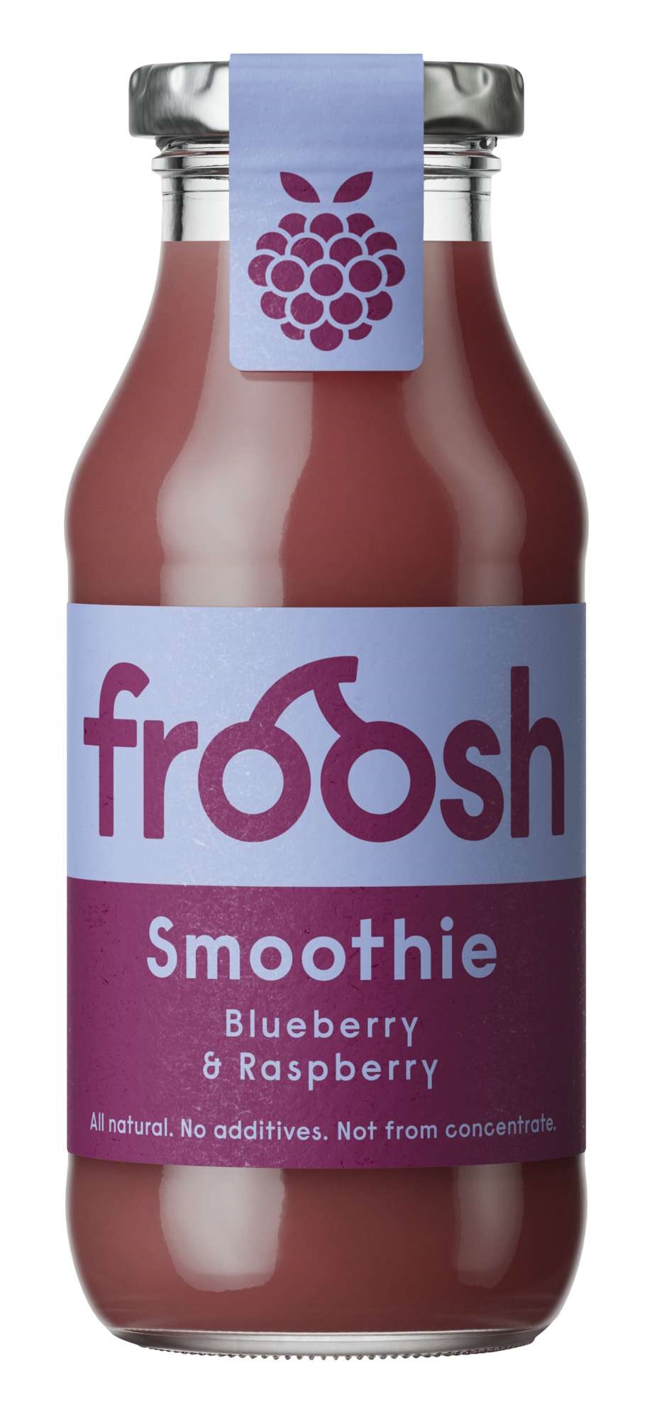Smoothie blåbær & bringebær 250ml