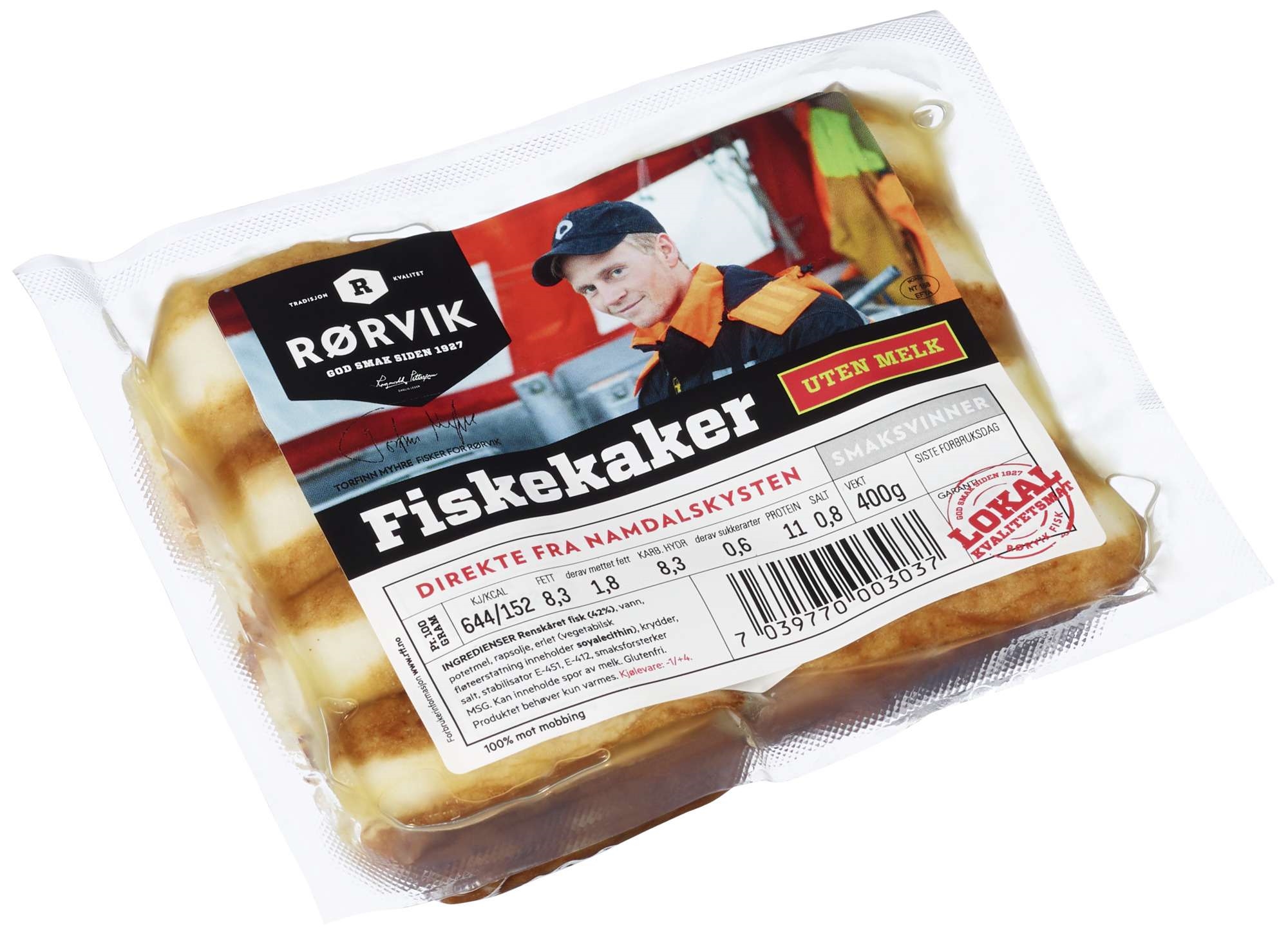 Fiskekaker uten melk 400g