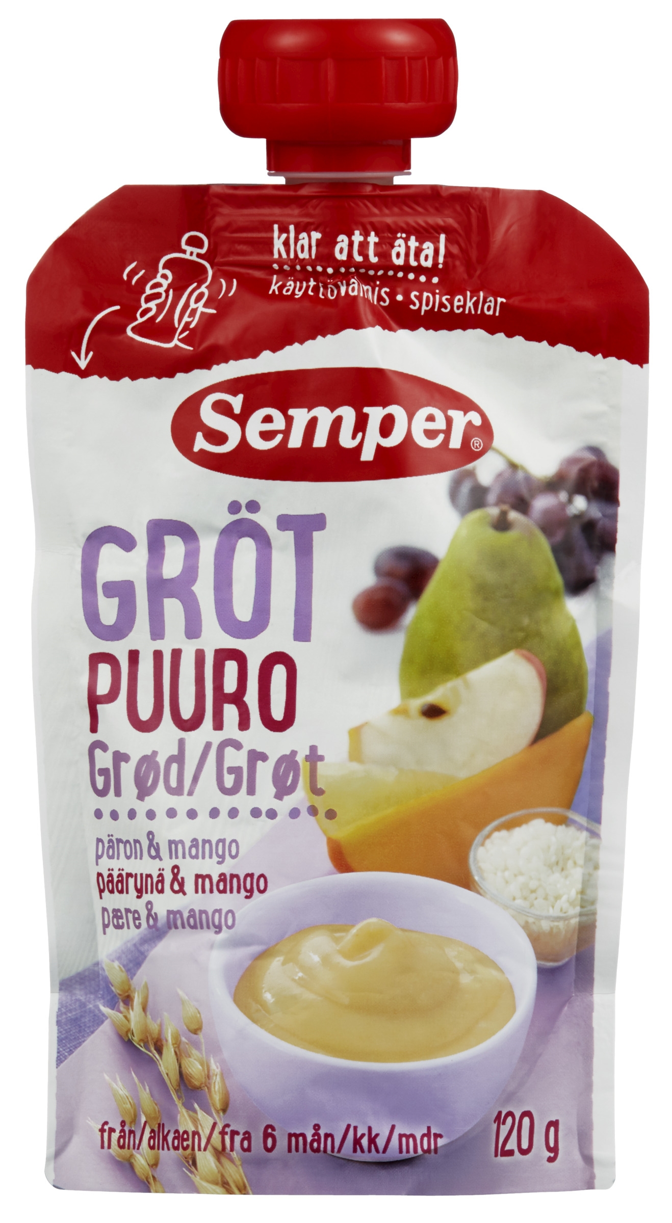 Porridge rte fruit 6month  120g