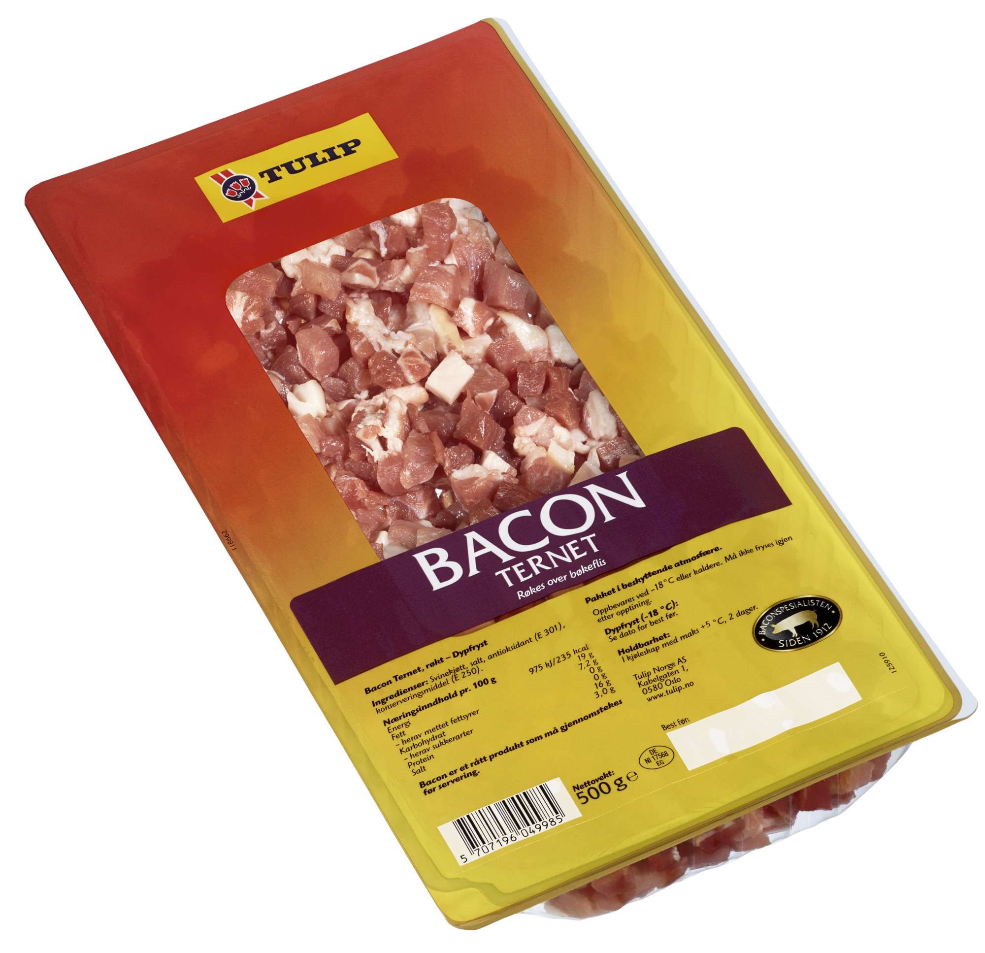 Bacon ternet fryst 500g
