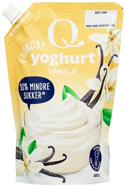 Frokostyoghurt vanilje pose   800g