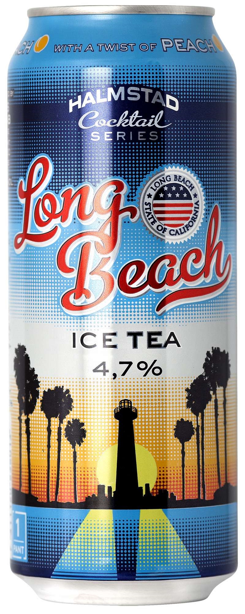 Halmstad long beach ice tea 4,7% 24x50cl