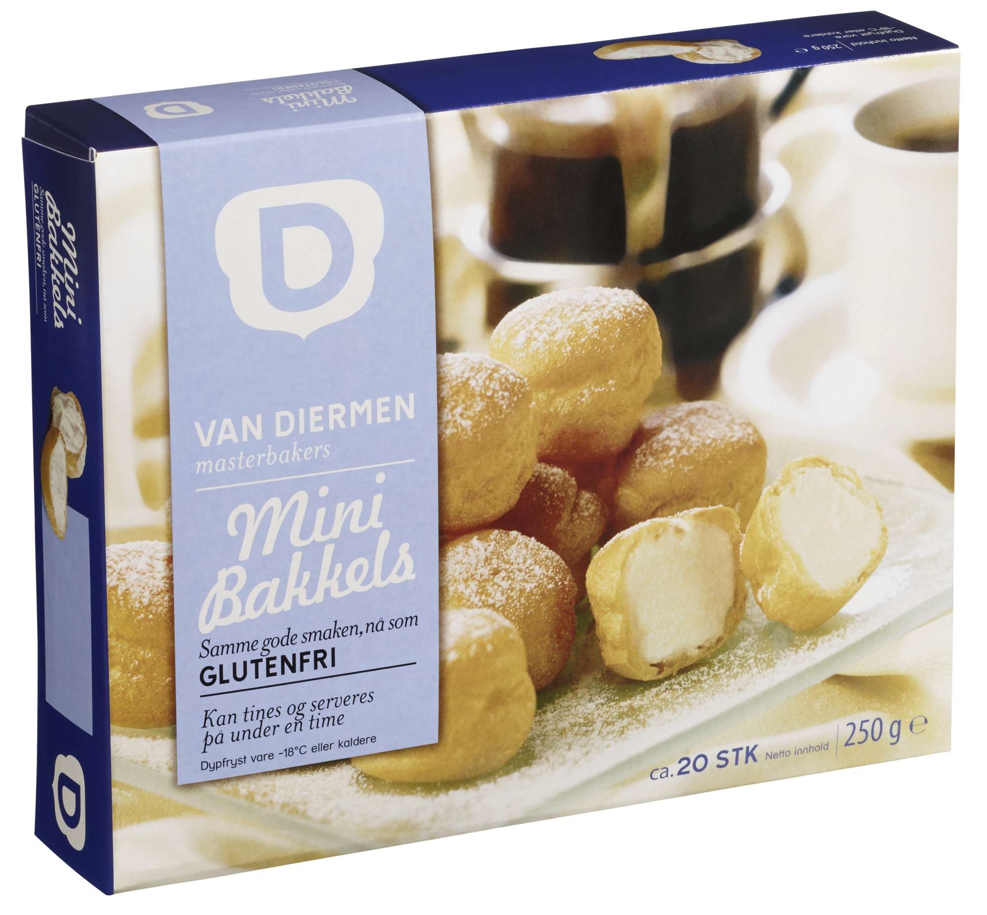 Minibakkels glutenfri 250g
