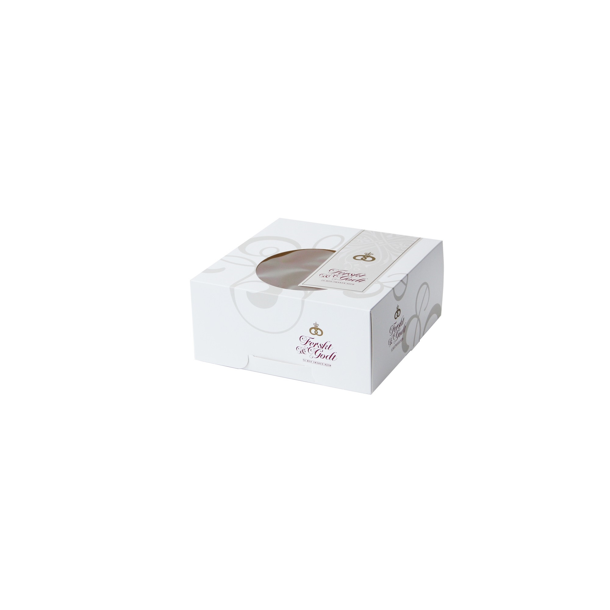 Kakeeske m/vindu 22x22x10cm 130stk