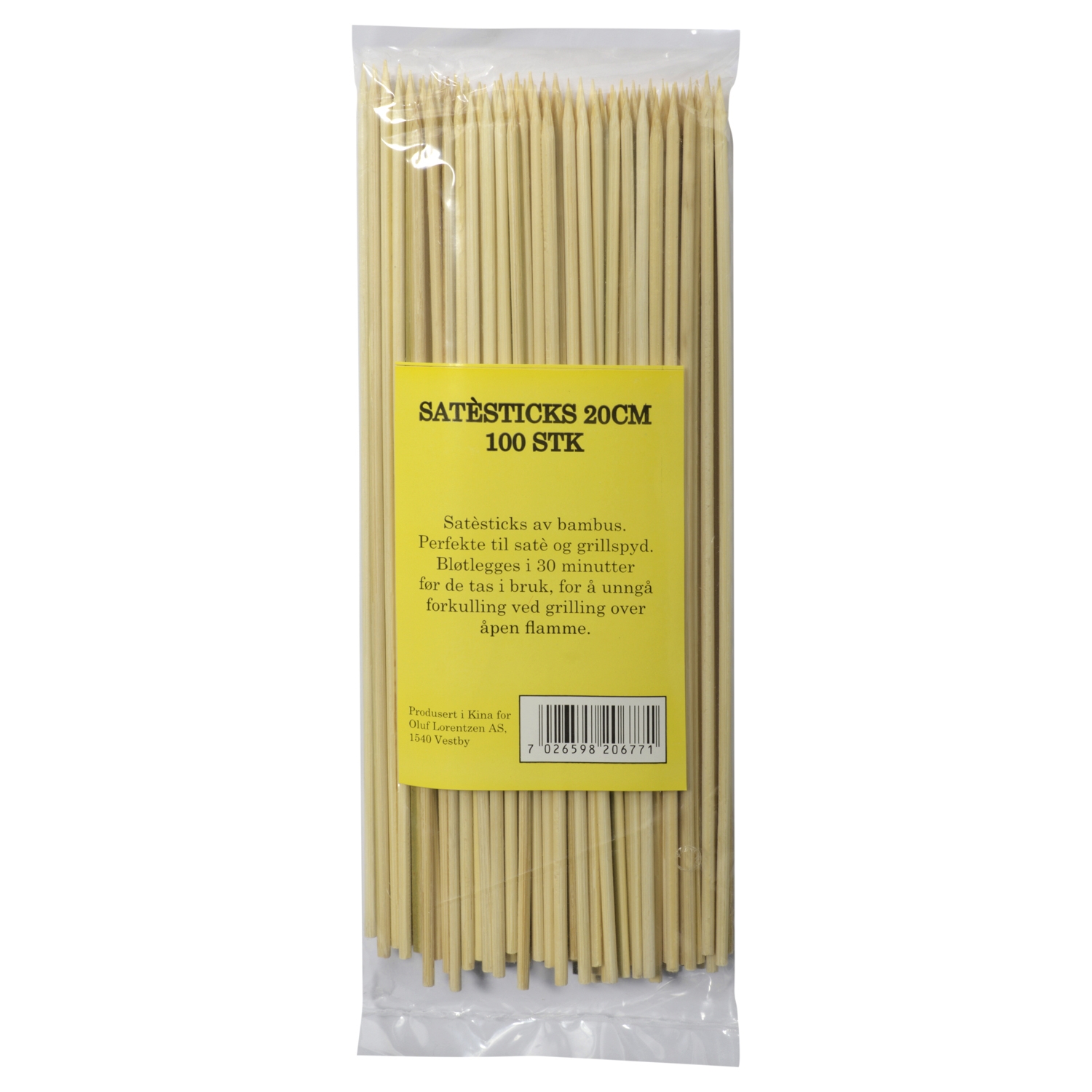 Satèsticks bamboo 20cm    100pce