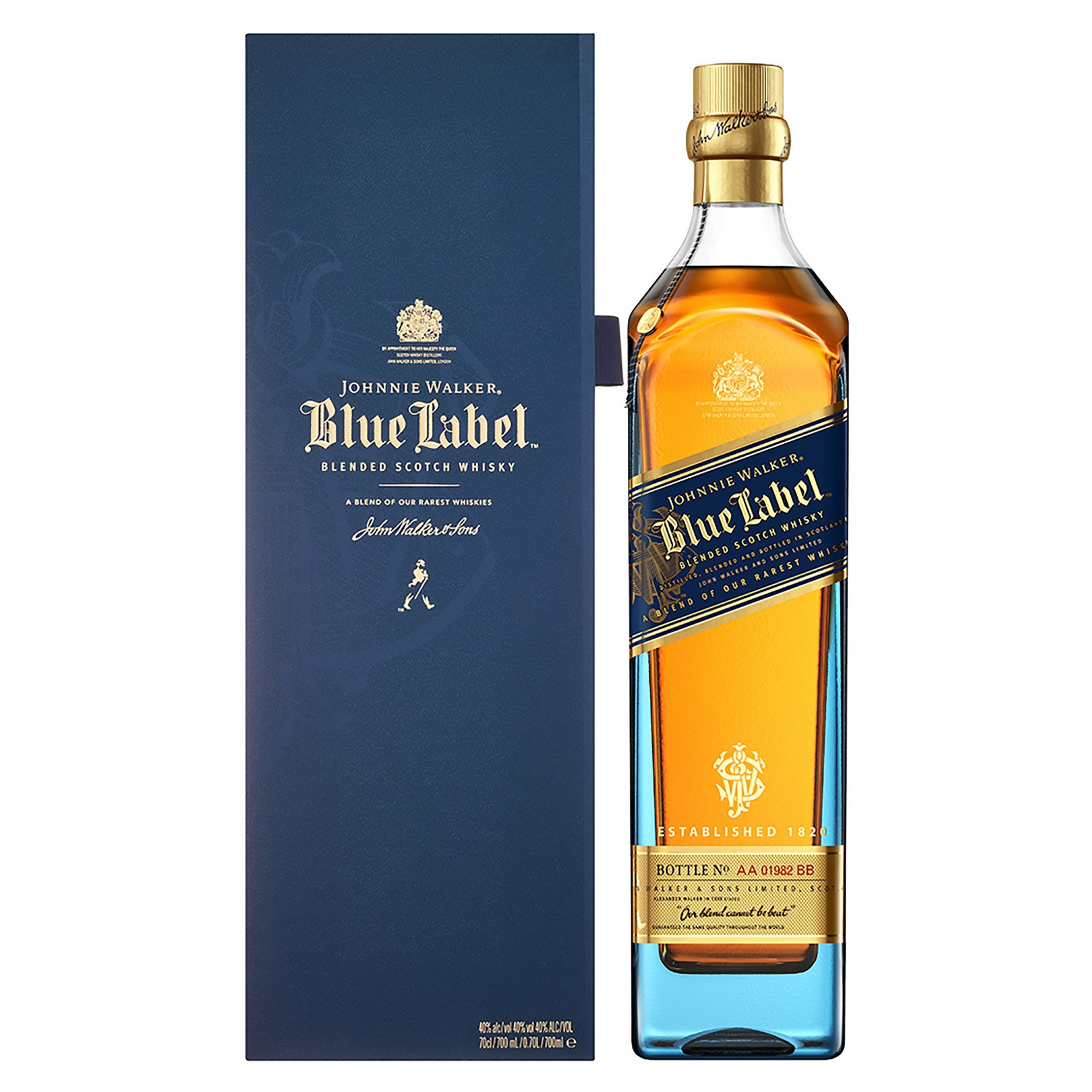 Johnnie walker blue label  40%  70cl