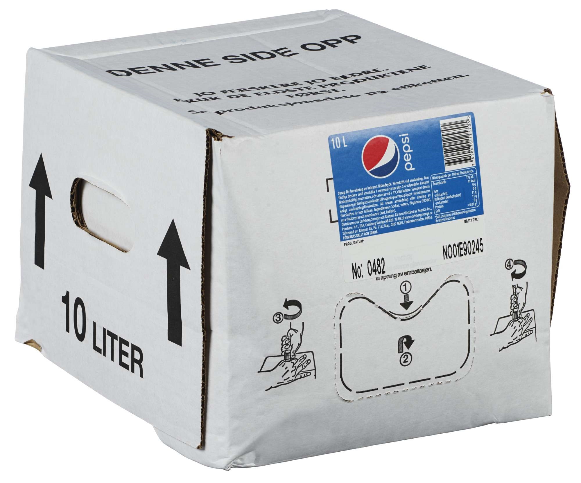 Pepsi cola cons. postmix 10l