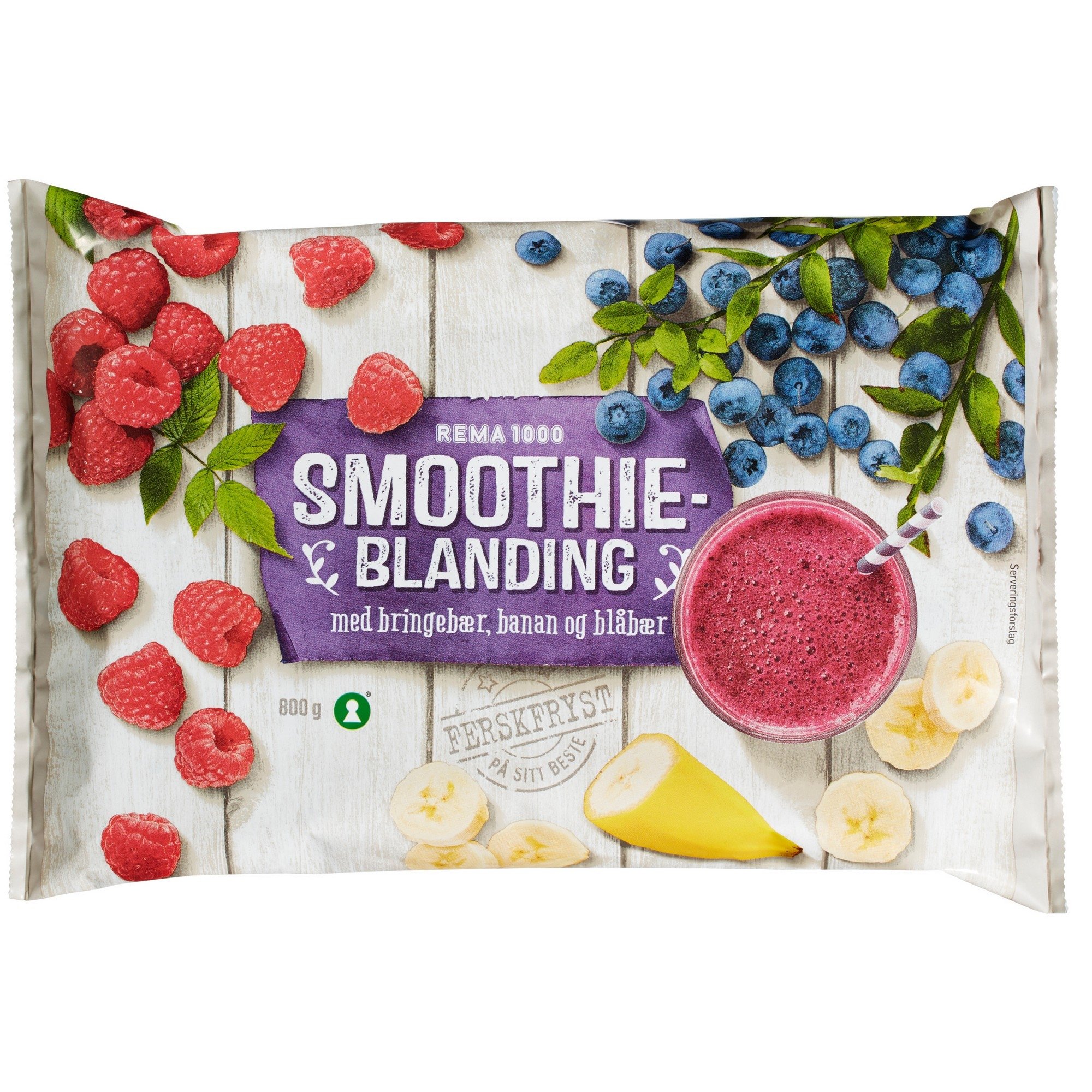 Rema 1000 smoothie bring/blåb 800g