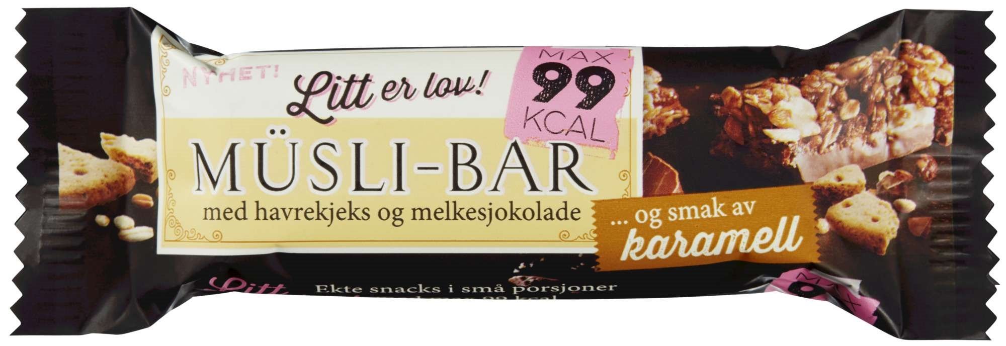 Litt er lov muslibar karamell 25g