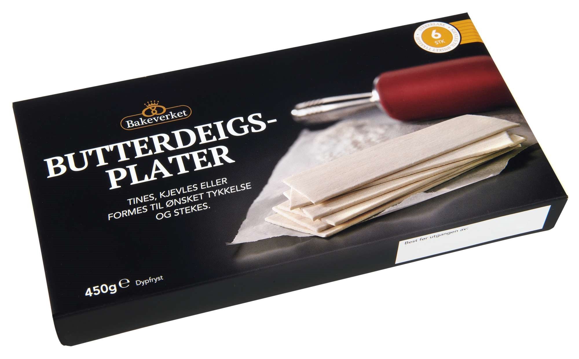 Butterdeigsplater   6stk