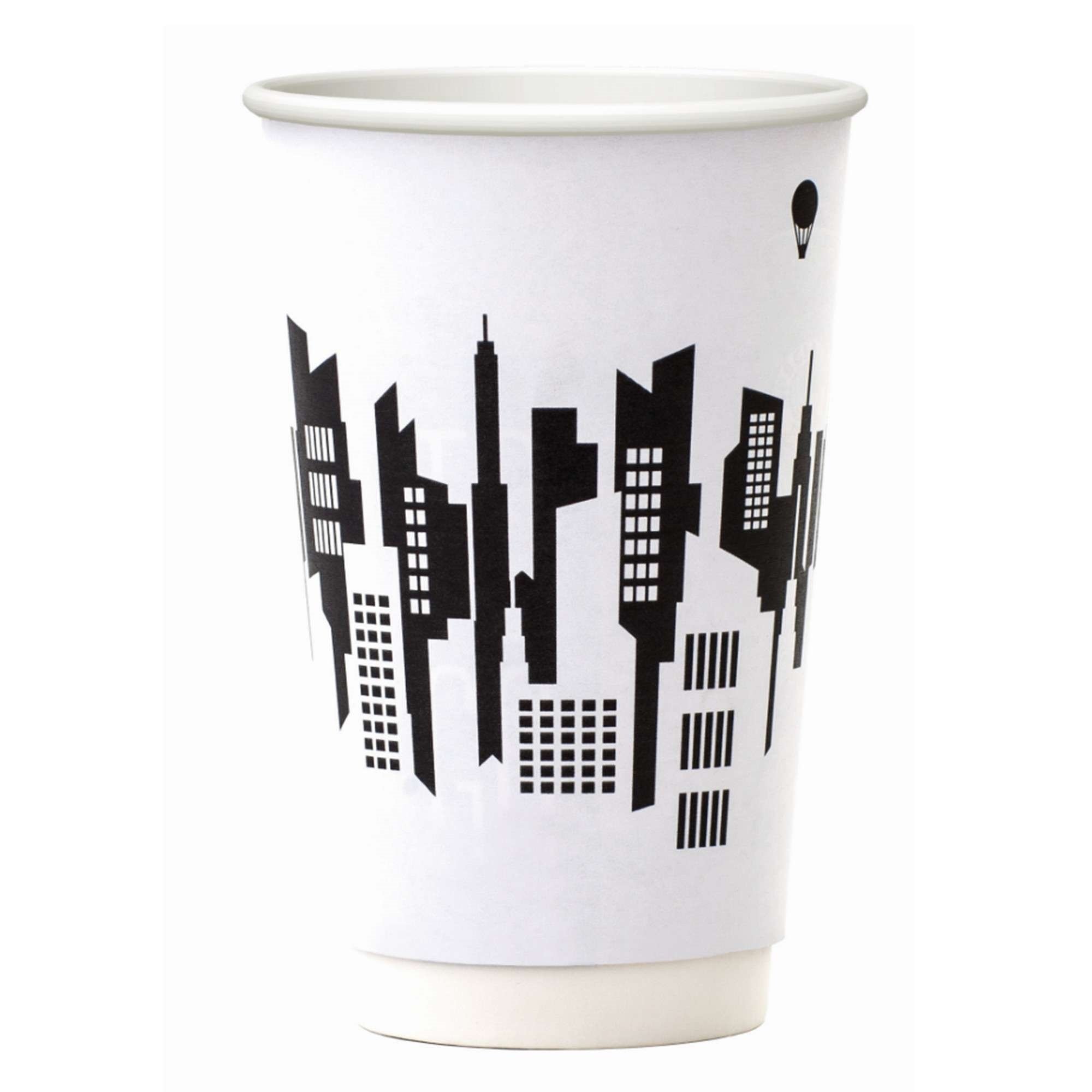 Kaffebeger 45cl skyline 22stk