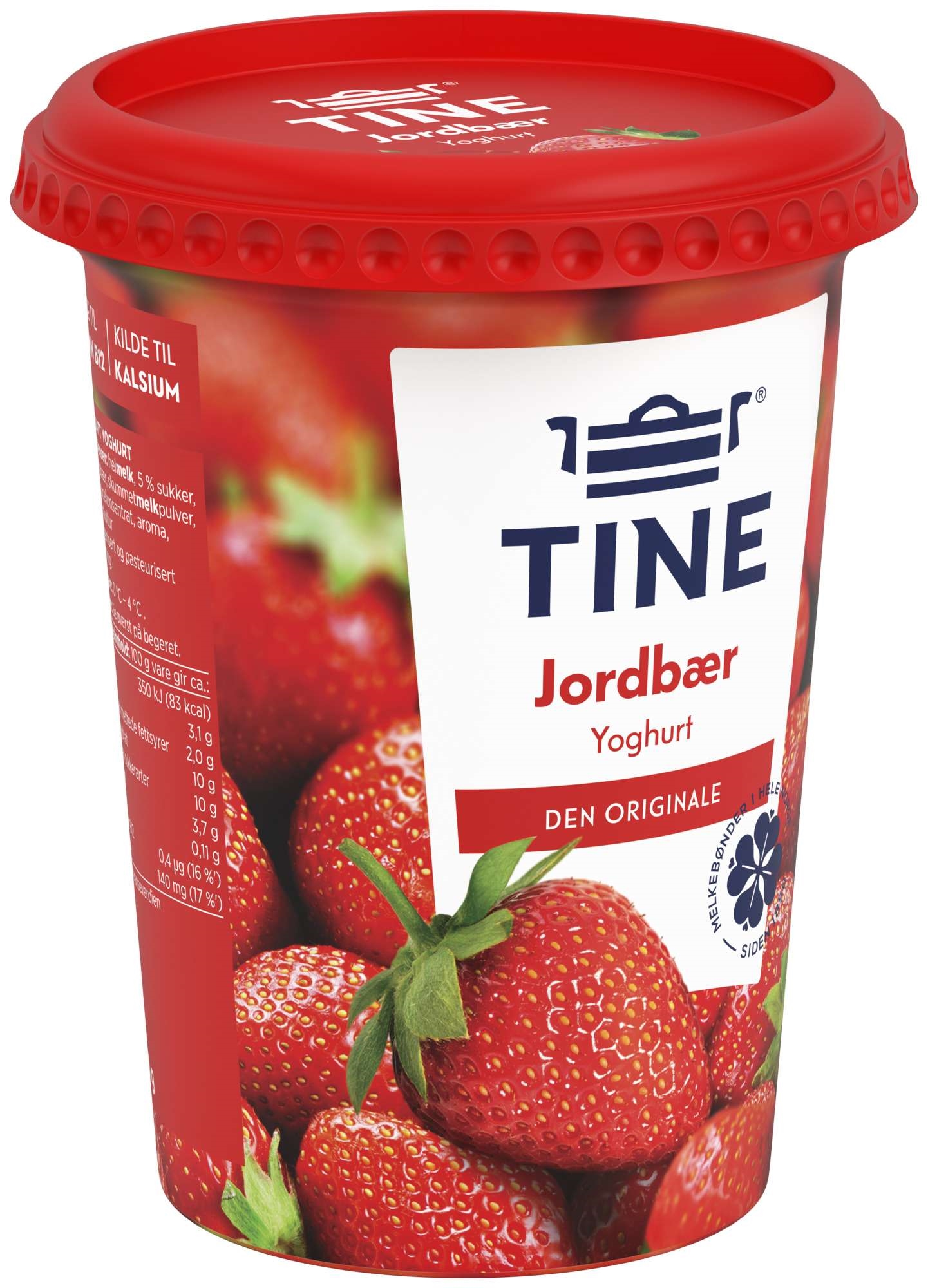Yoghurt jordbær 500g