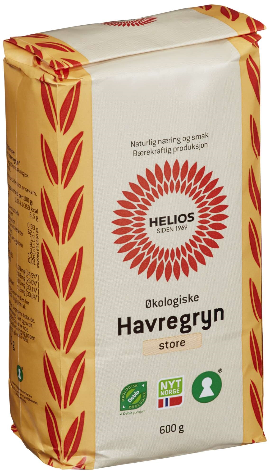 Havregryn store økol.   600g