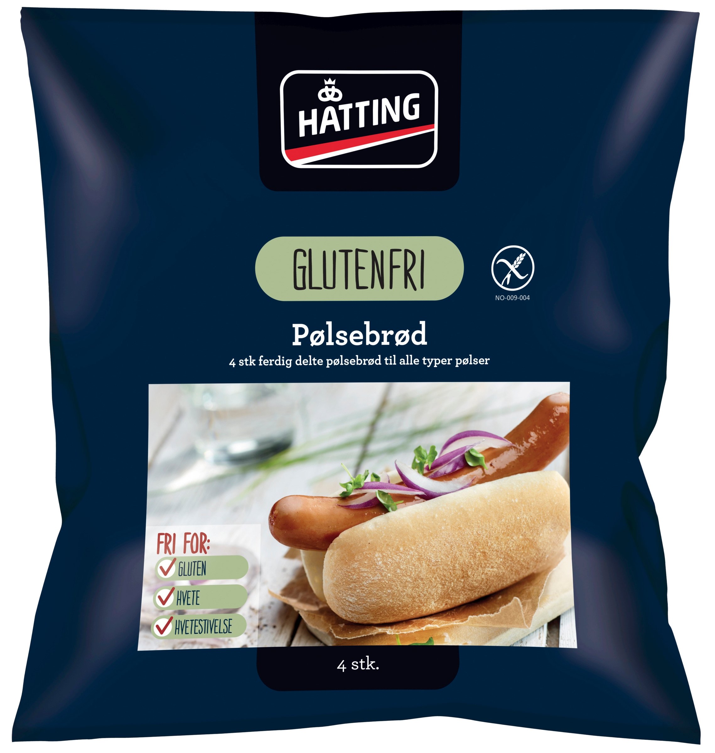 Glutenfrie pølsebrød  260g