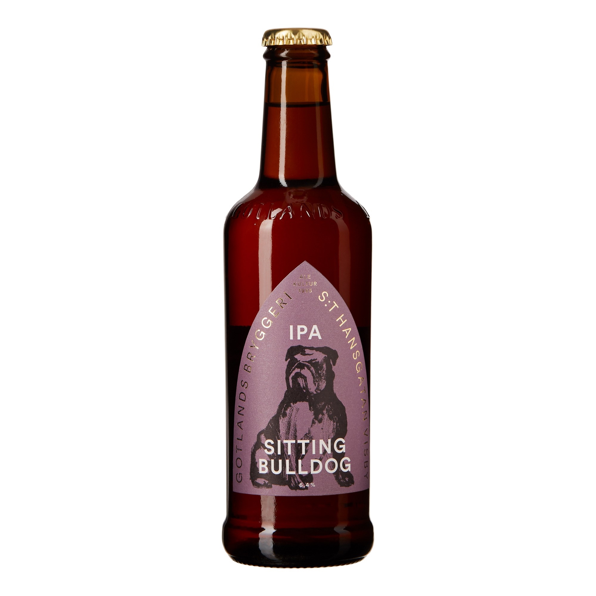 Gotlands bryggeri sitting bulldog ipa 6,4% 24x33cl