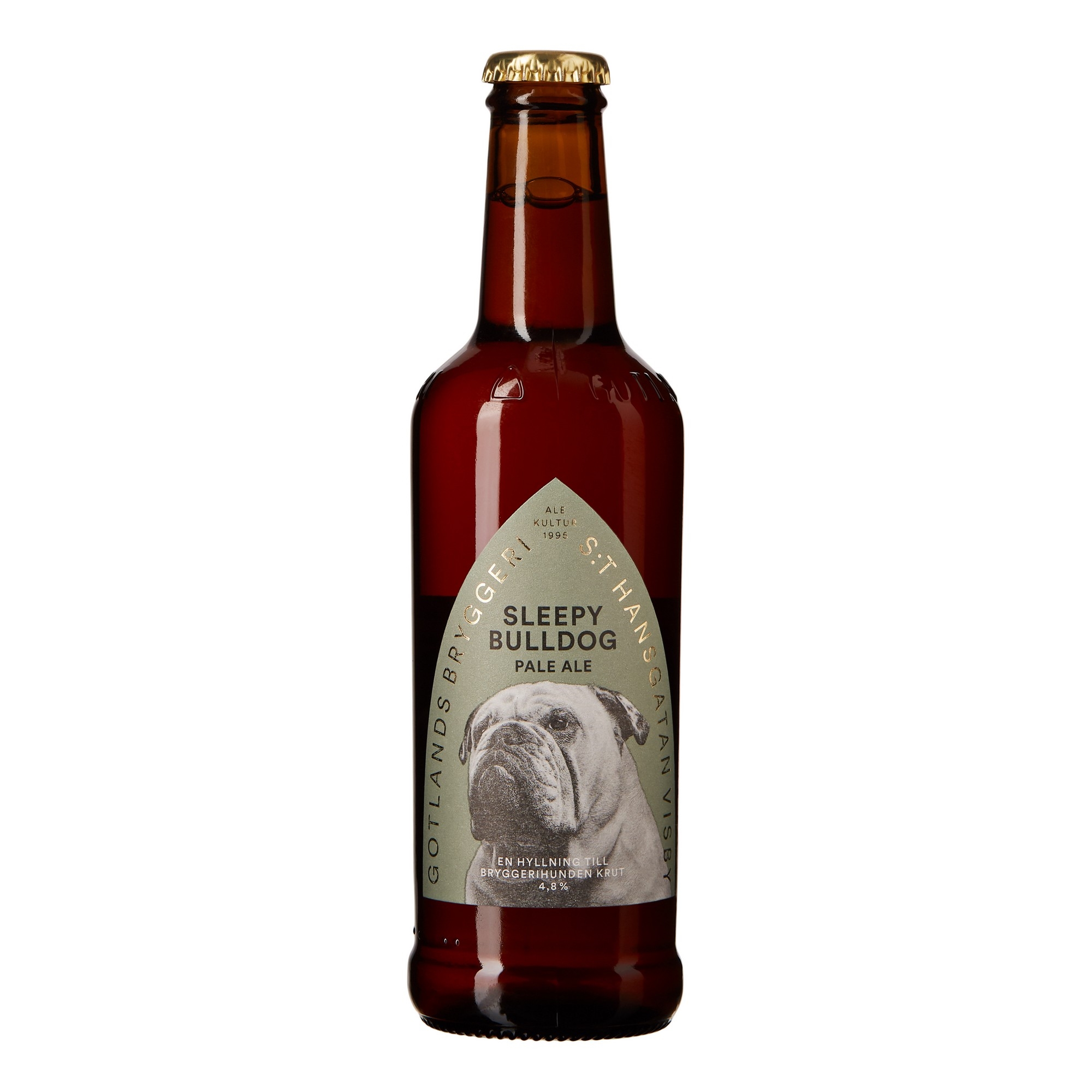 Gotlands bryggeri sleepy bulldog pale ale 4,8% 24x33cl