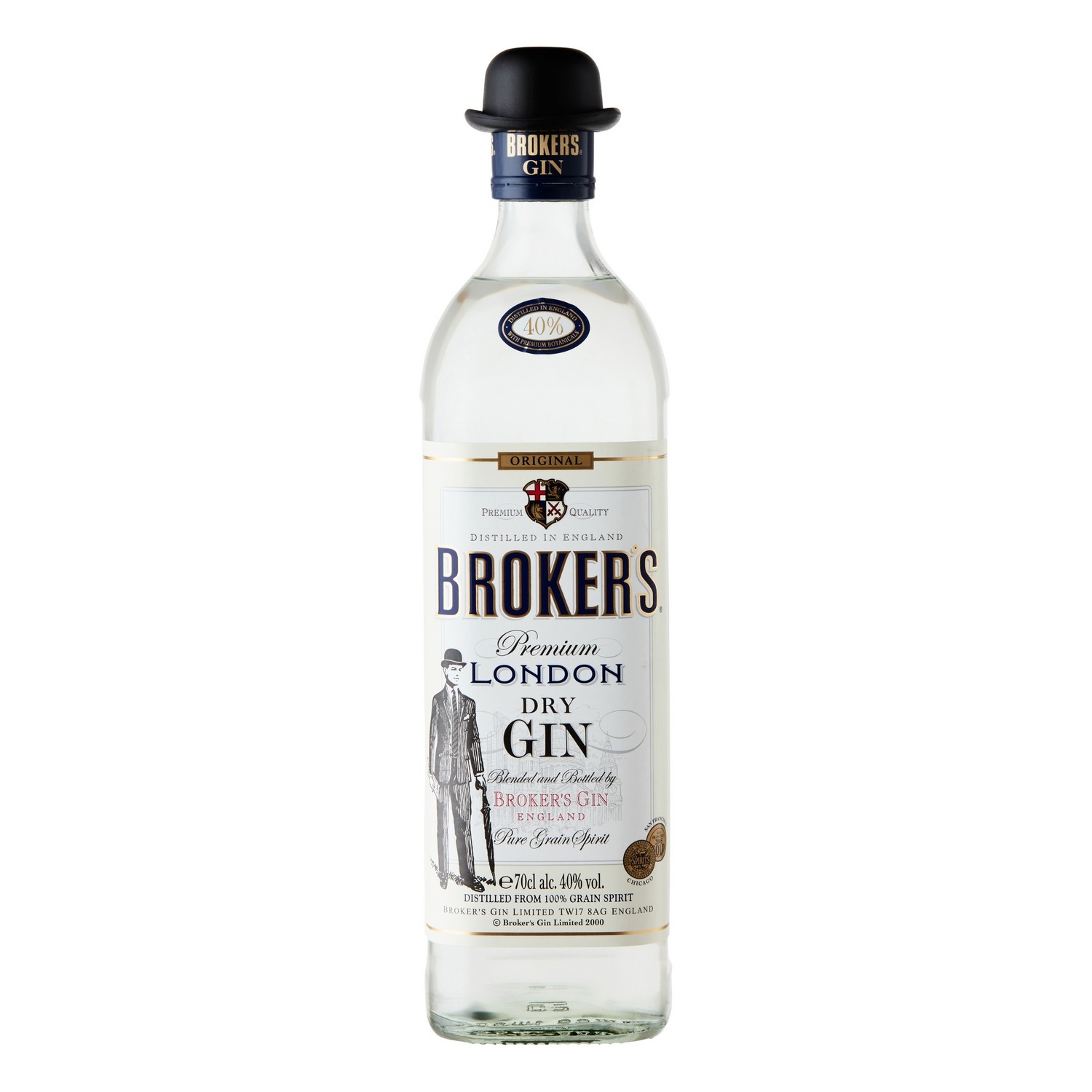 Brokers london dry gin 40% 70cl