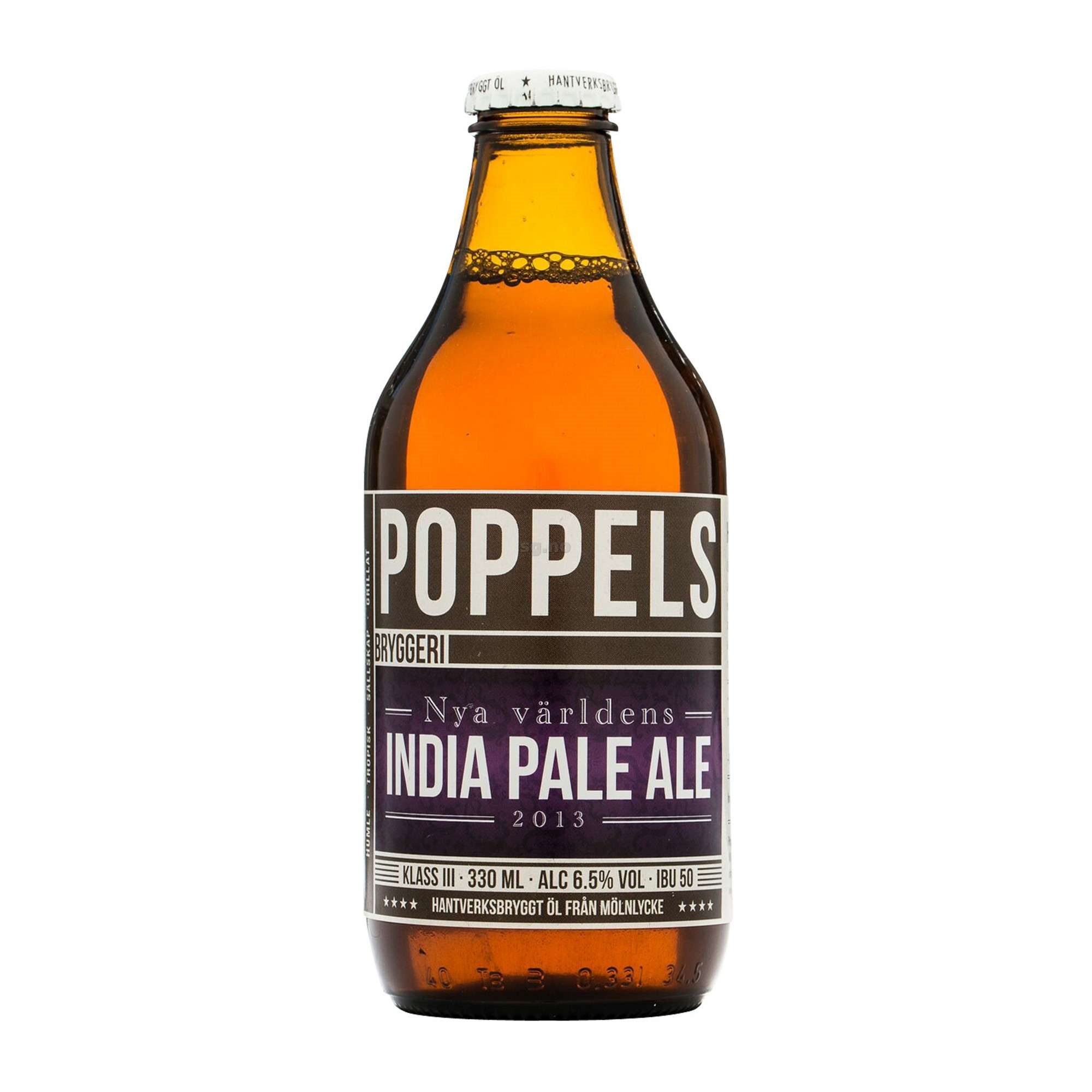 Poppels ipa  6,5%  24x33cl