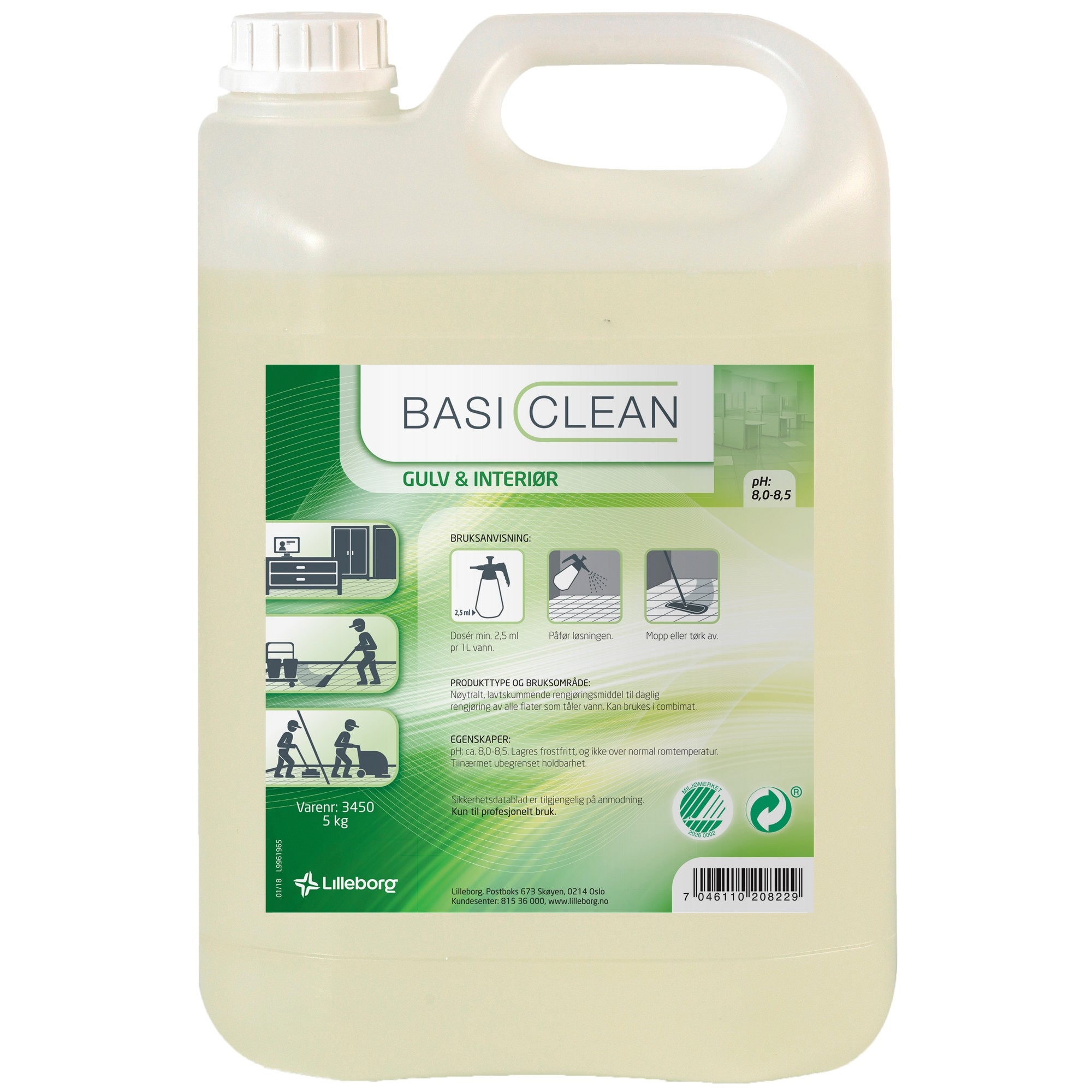 Basiclean gulv interiør   5kg