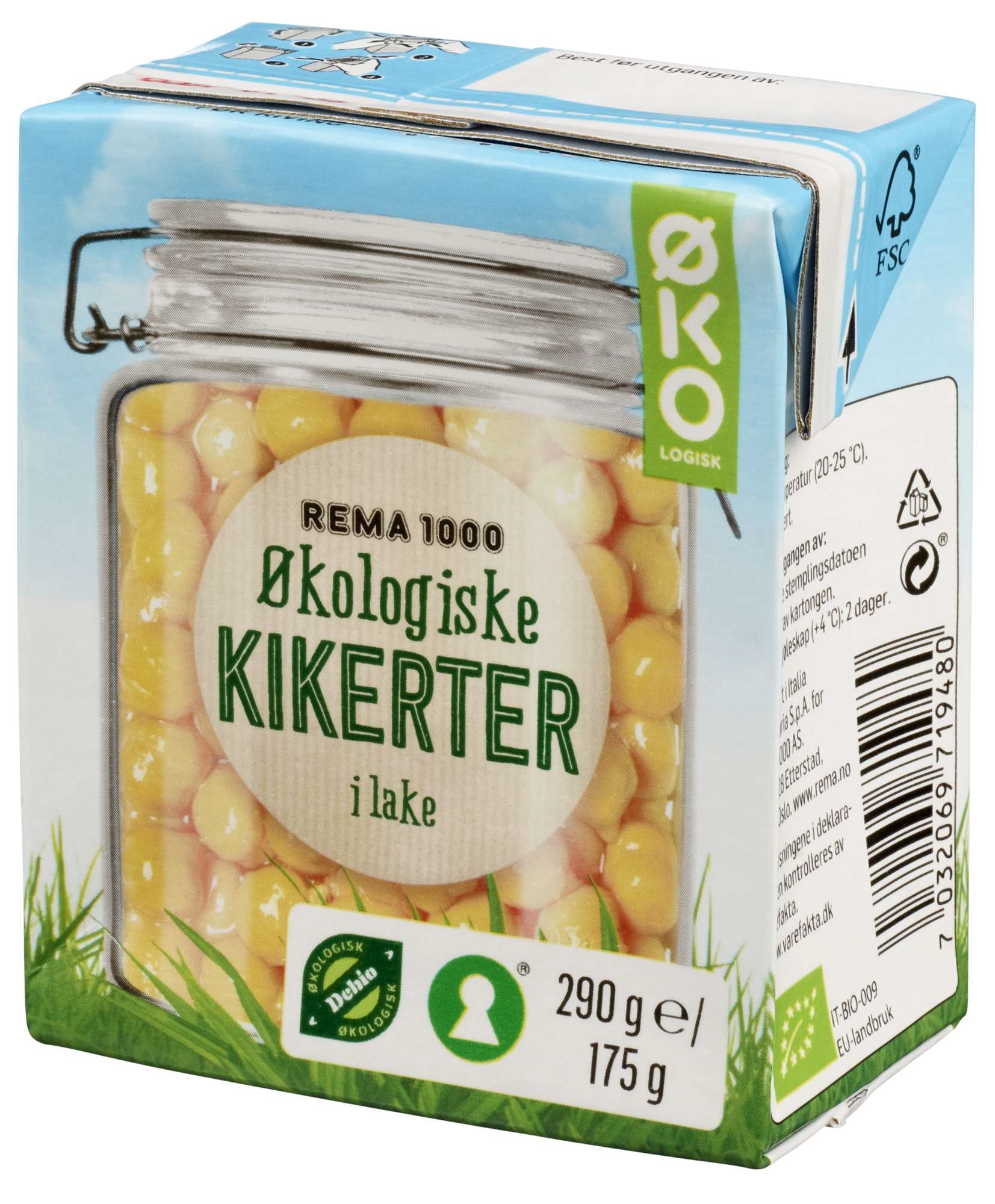 Kikerter økol.     290g