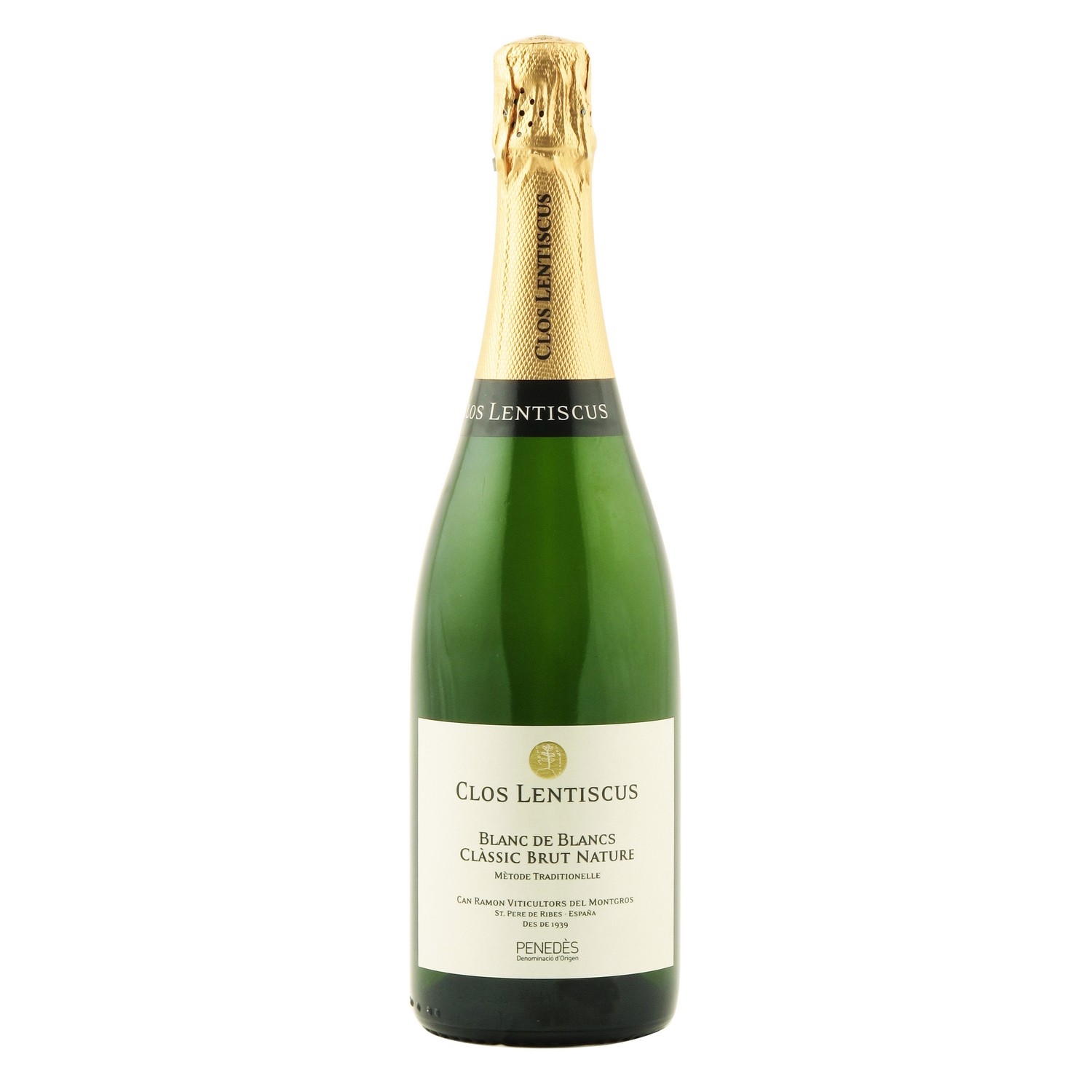 Clos lentiscus blanc de blanc brut nature 12,5% 75cl