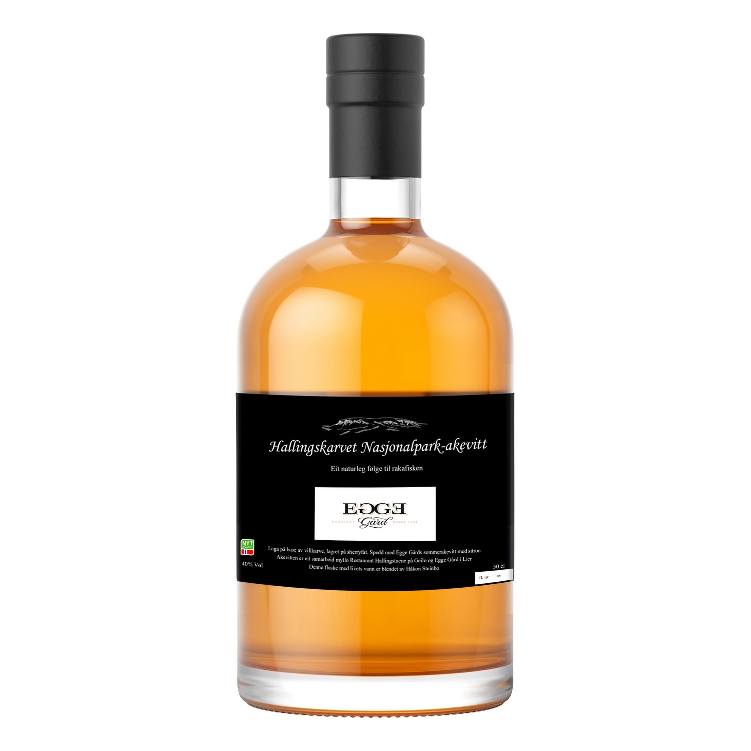 Egge gård hallingskarvet akevitt 40% 50cl