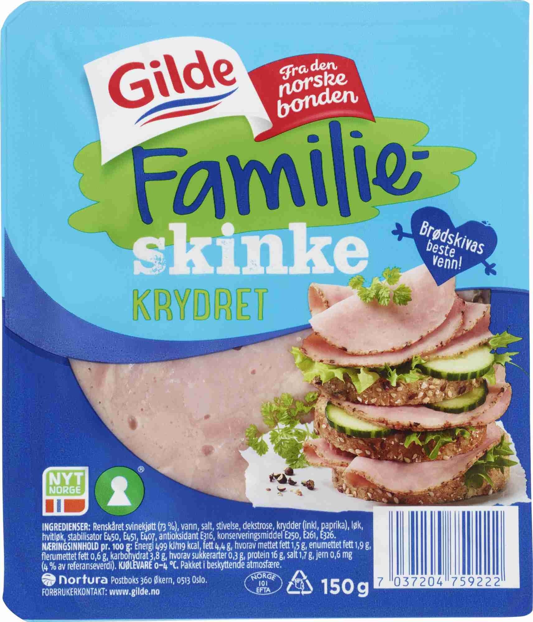 Familieskinke krydret skivet 150g