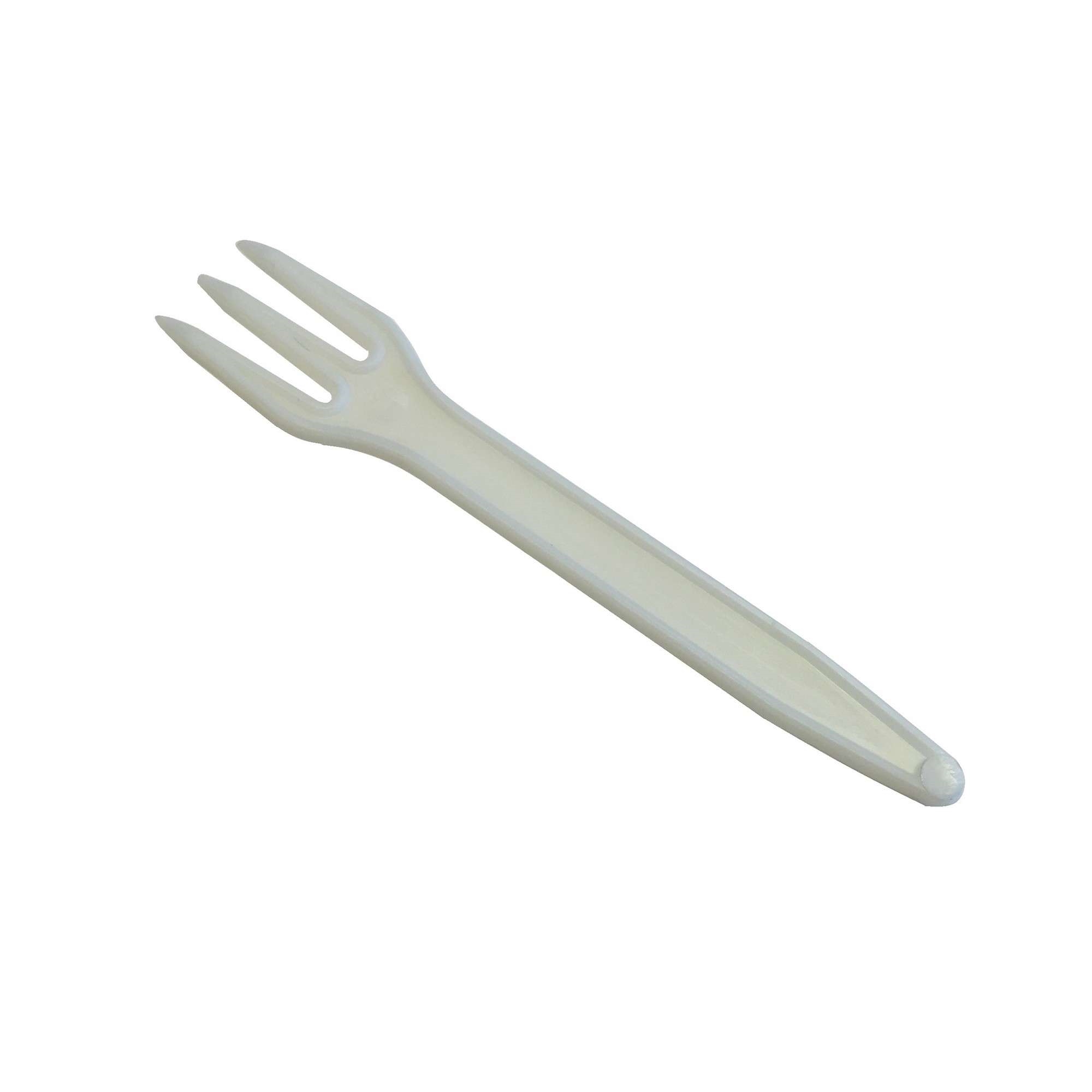 Snackgaffel 85mm hvit ps 1000stk