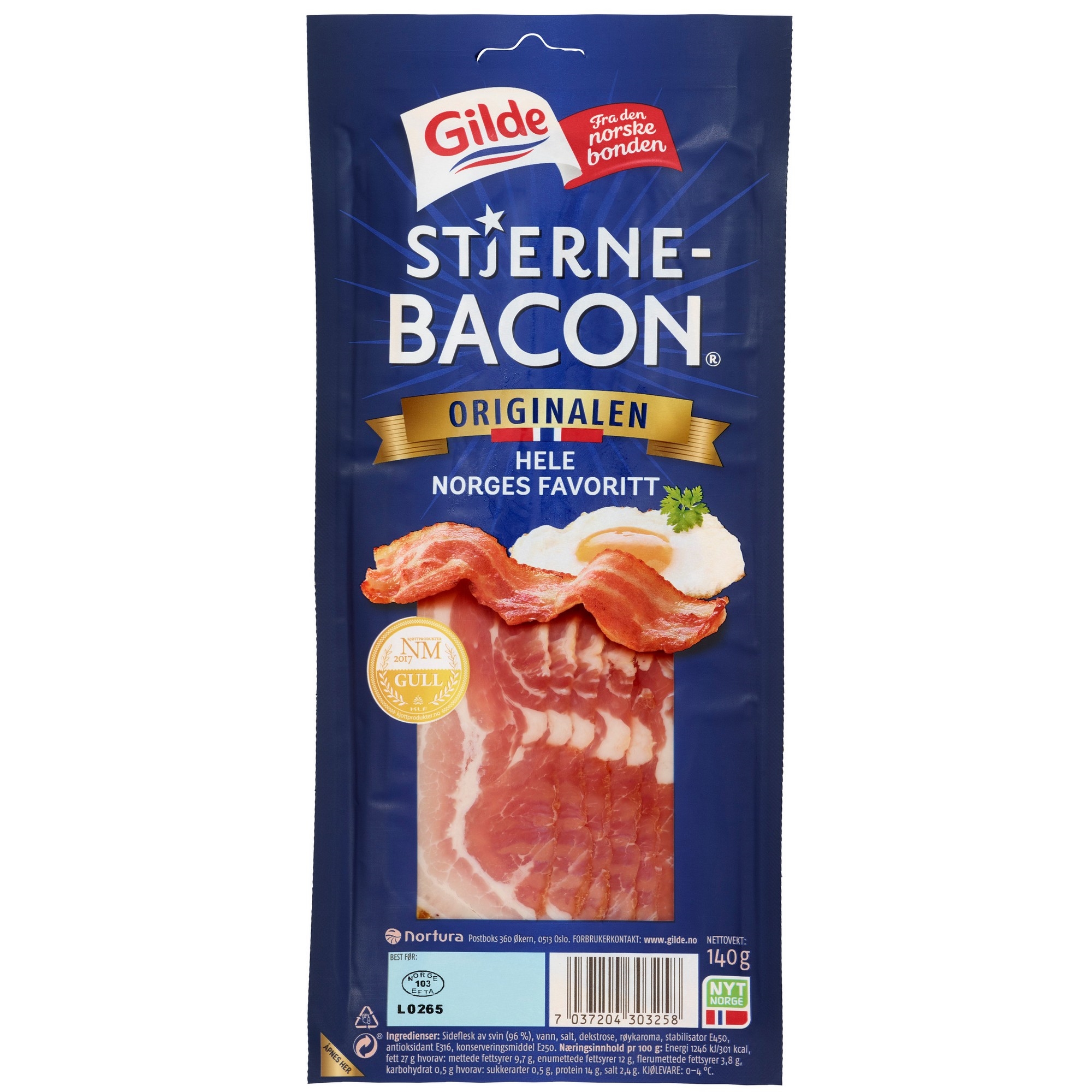 Stjernebacon skivet 140g