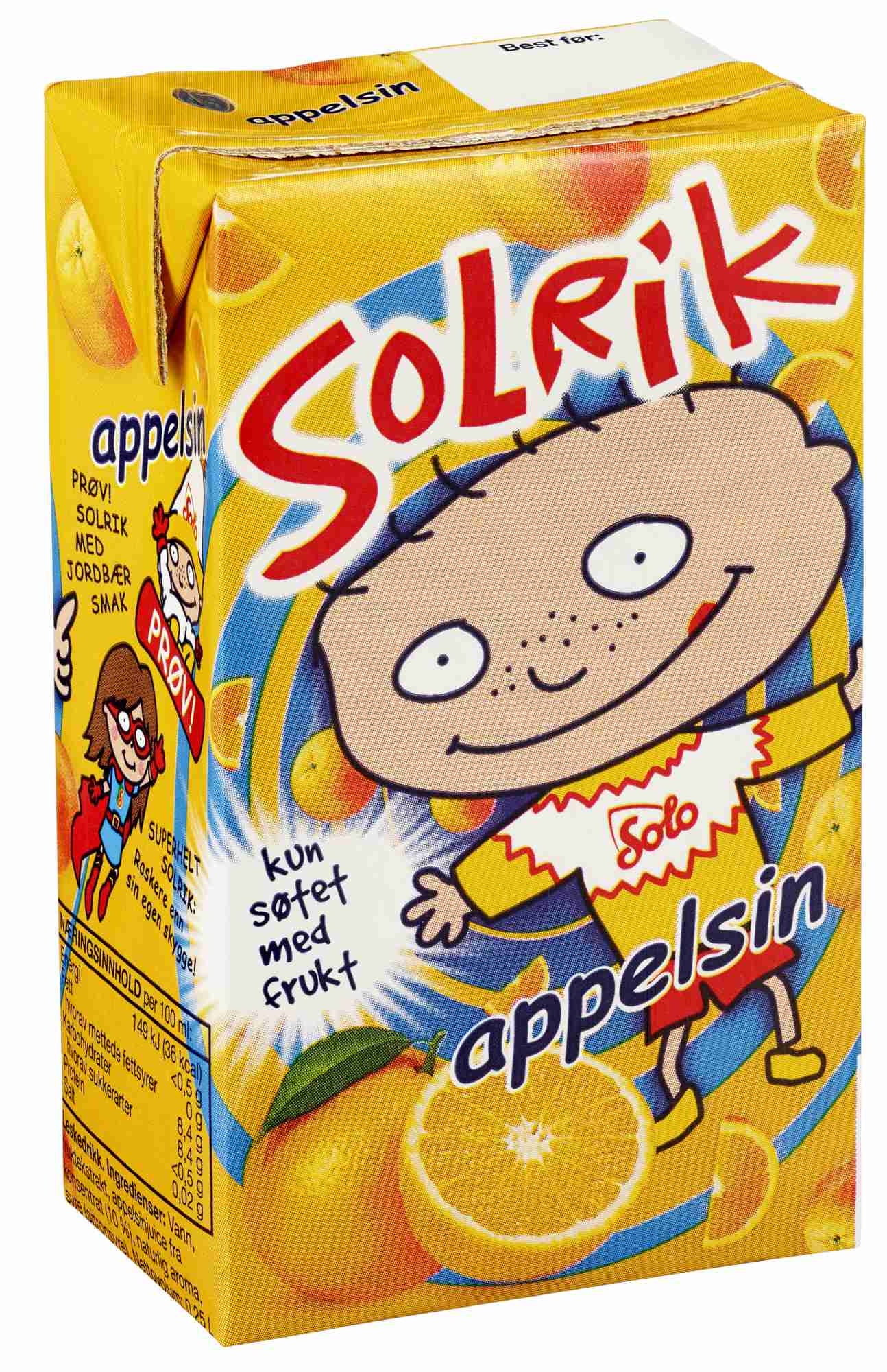 Solrik appelsin lettere  27x25cl