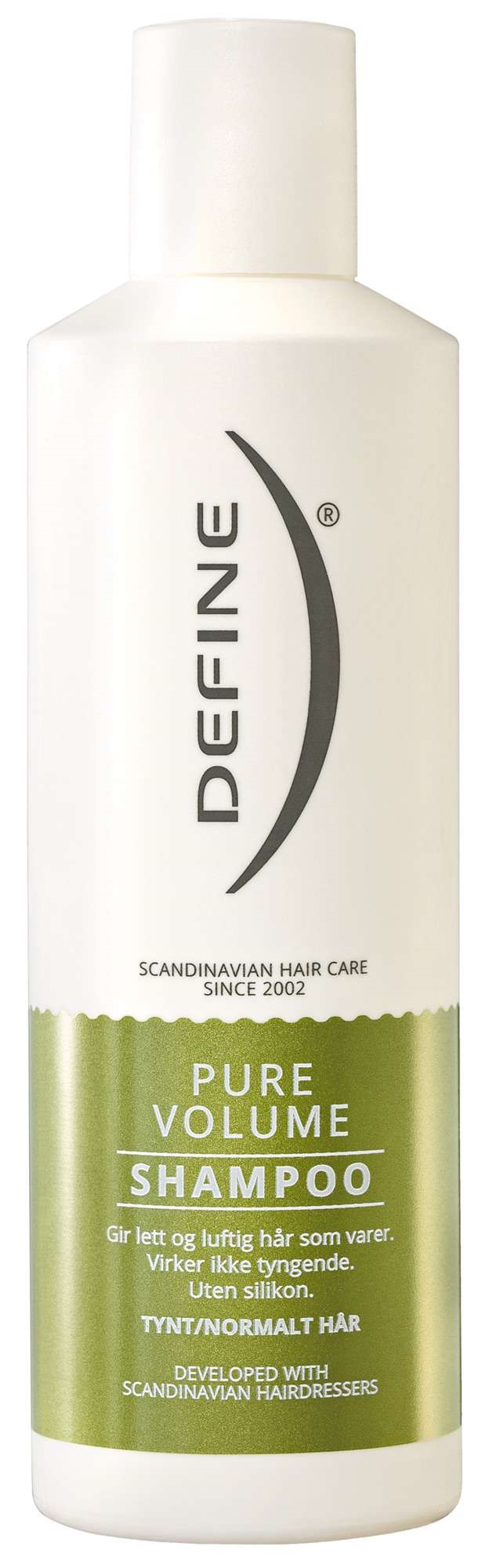 Define pure volume shampoo   250ml