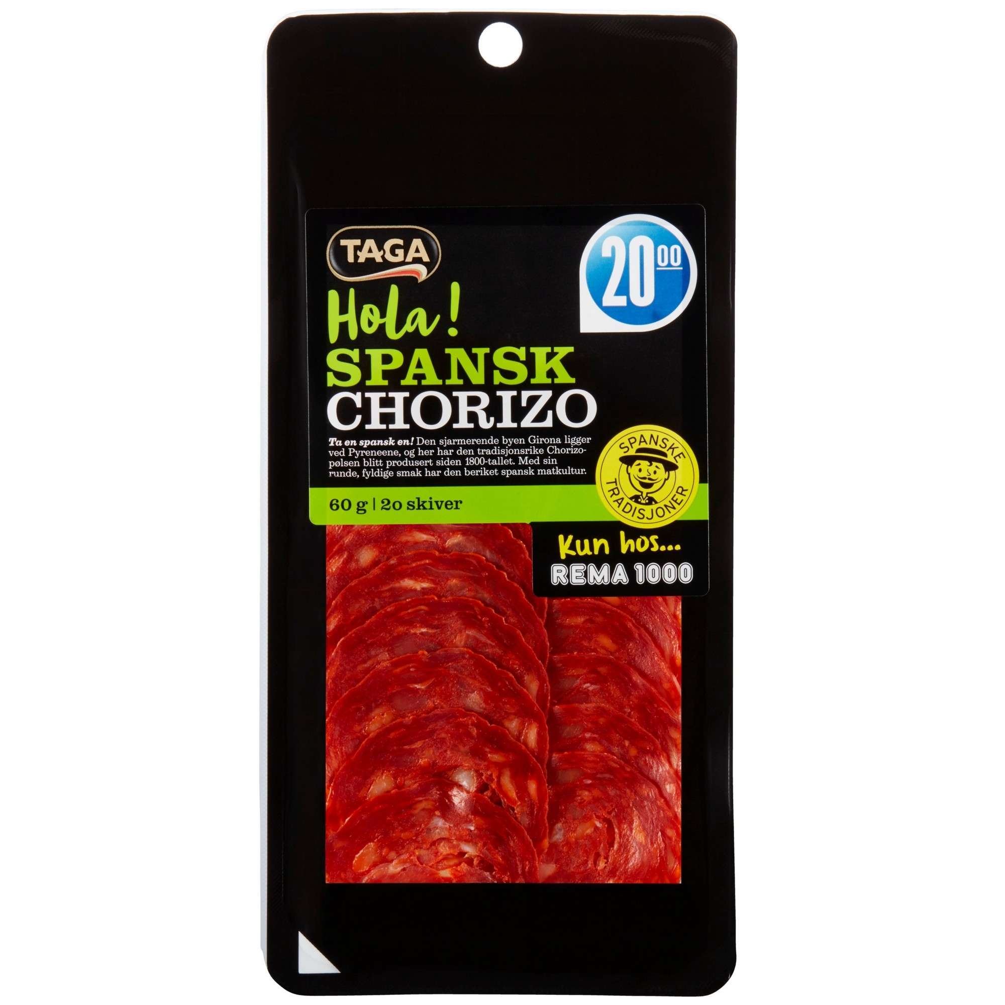 Chorizo extra spekepølse    60g
