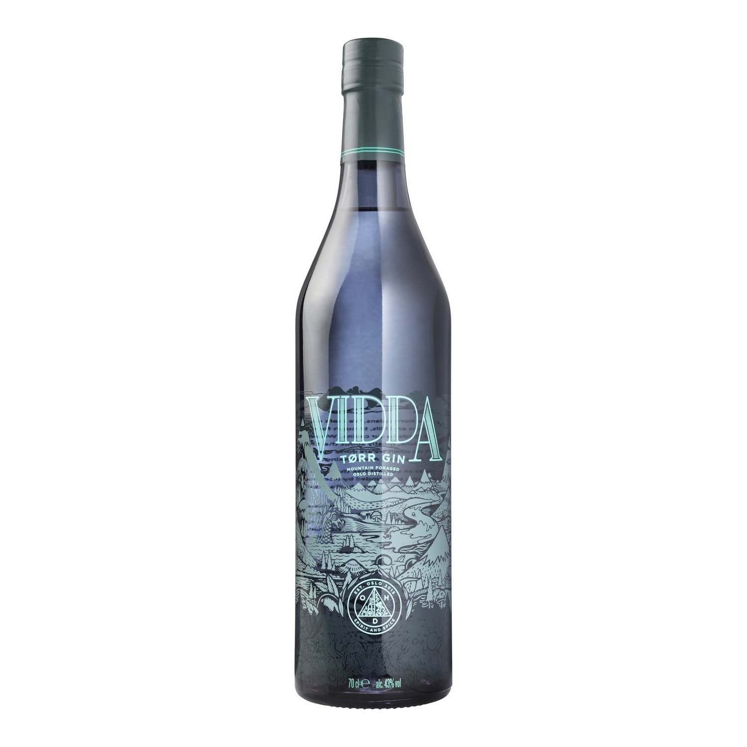 Oslo håndverksdestilleri vidda tørr gin   43%   70cl