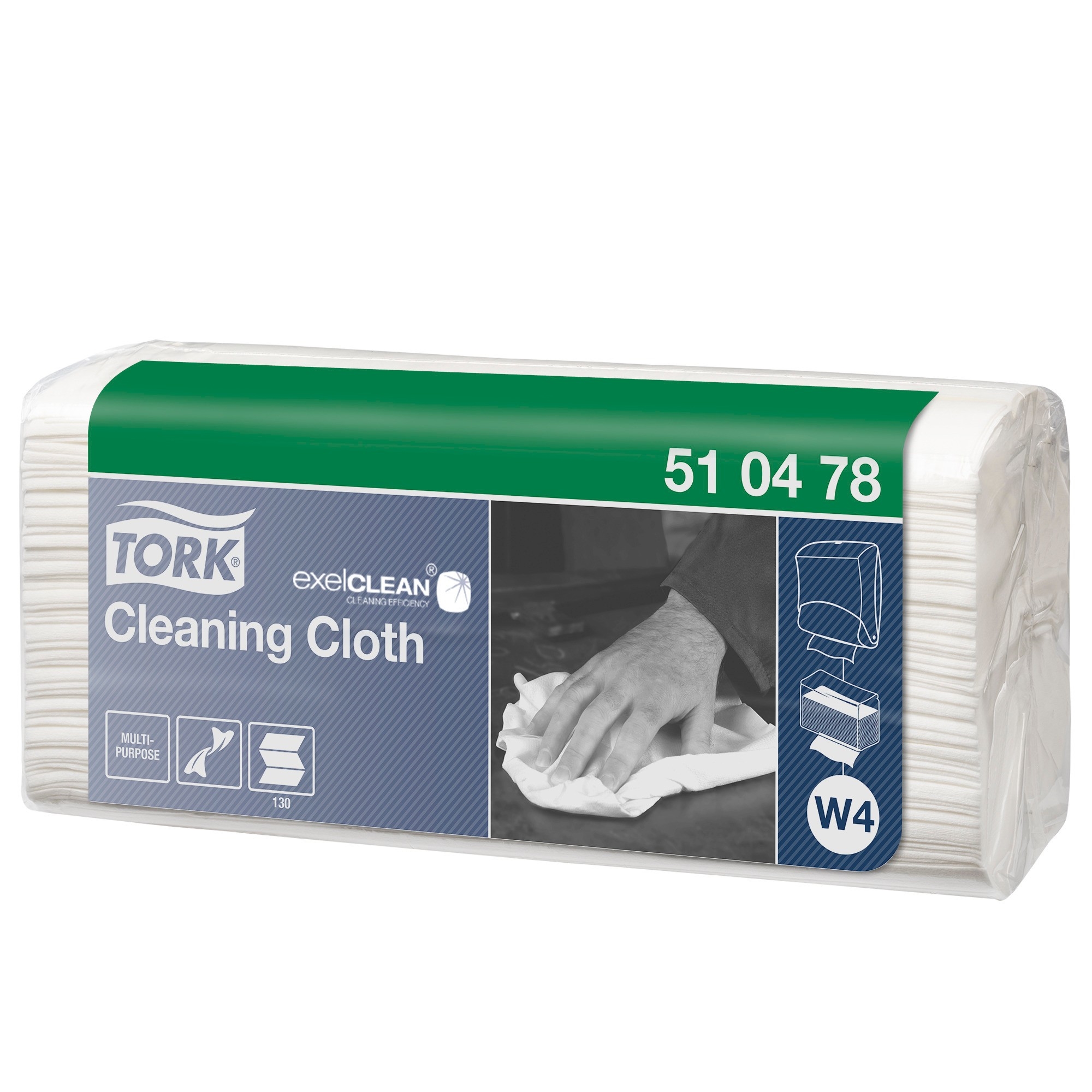Rengjøringsklut top-pak myk w4 130stk