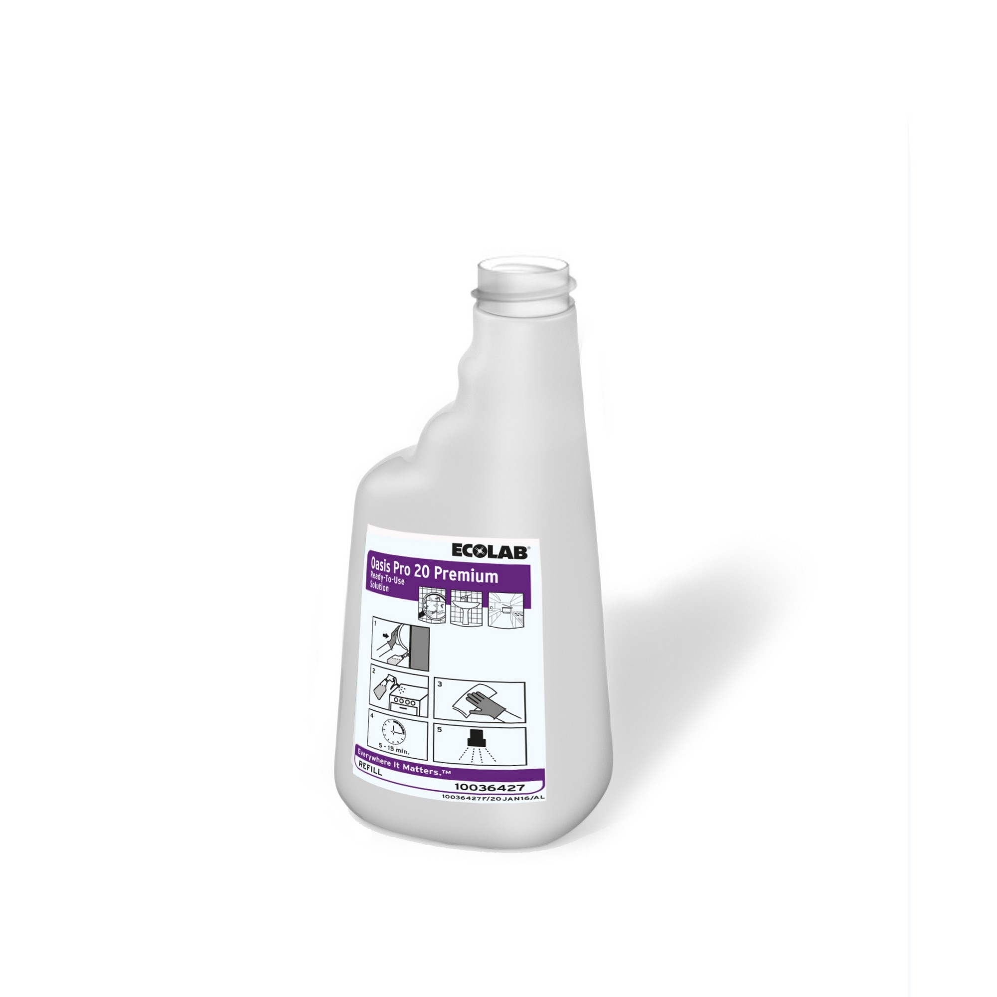 Plastflske 650ml oasis pp 20 1x6stk