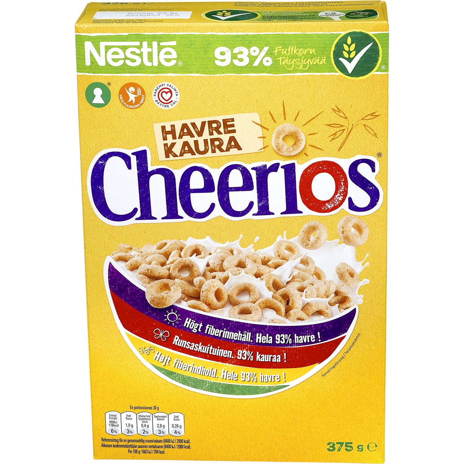 Cereal oat cheerios 375g